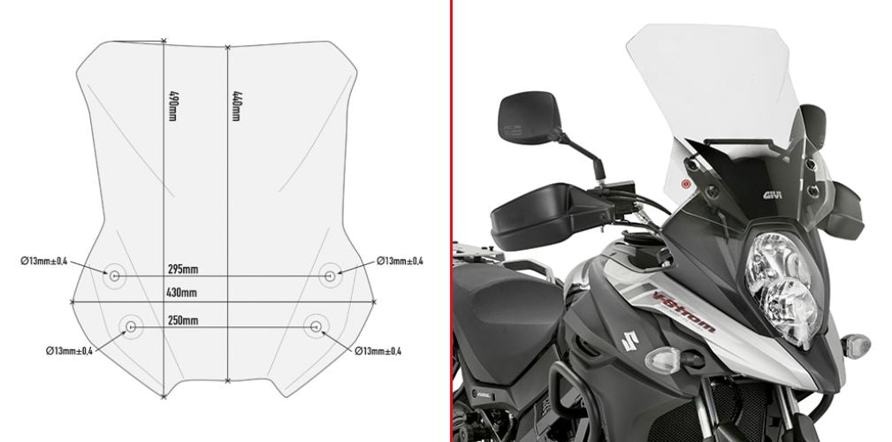 Givi Tuuliilasi 650 V-Strom 17-