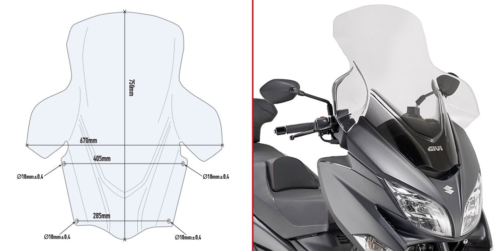 GIVI SPOILER SUZUKI BURGMAN 400