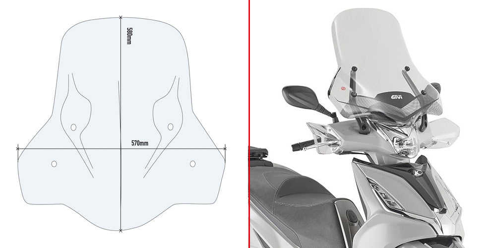 GIVI SPECIFIC FITTING KIT 6114DT