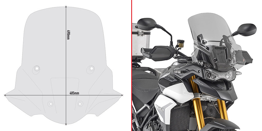 GIVI SPOILER T.TIGER 900 2020 FUME'