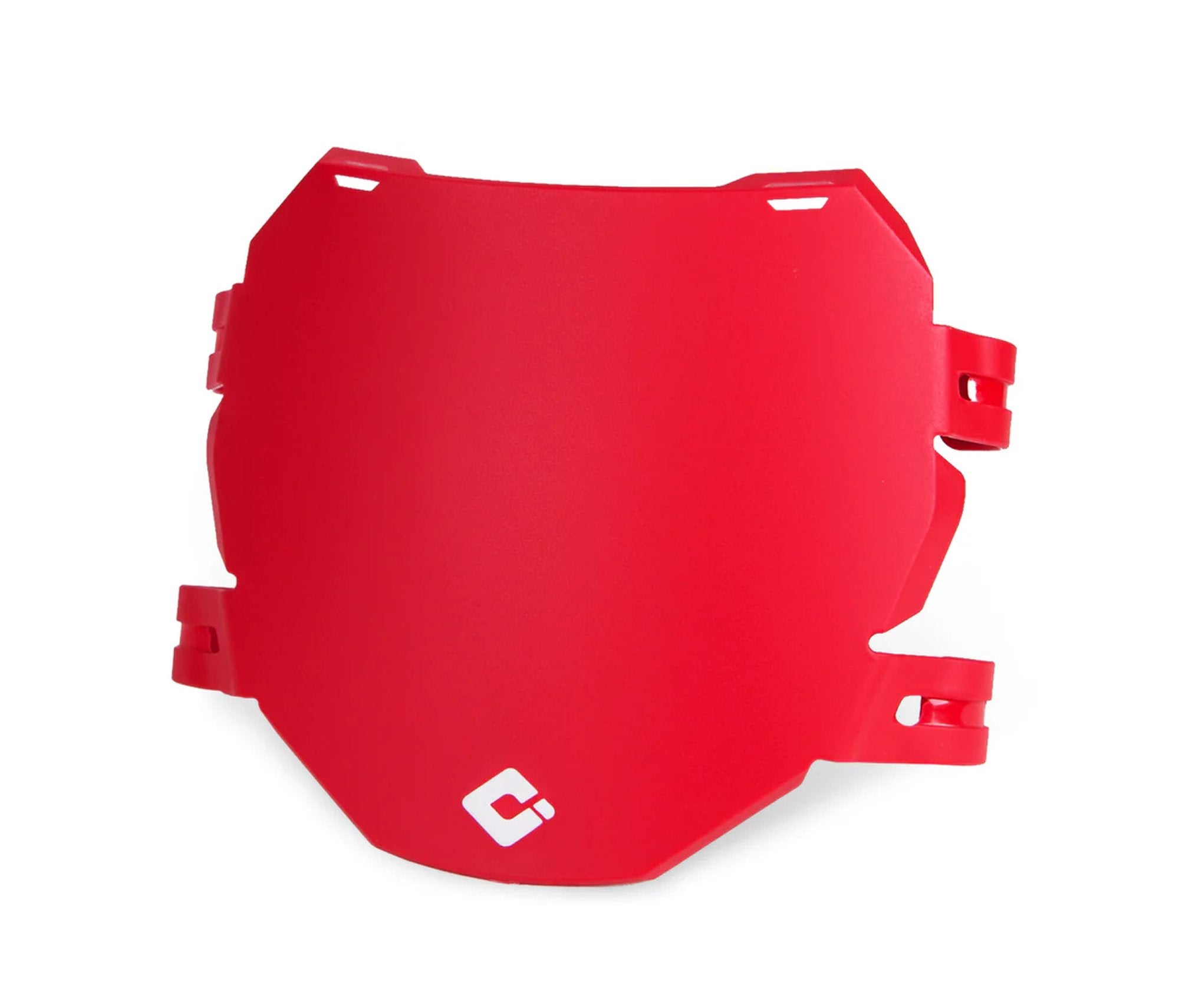 ODI DH E-MTB Number Plate for use with Triple-Crown Forks - Red
