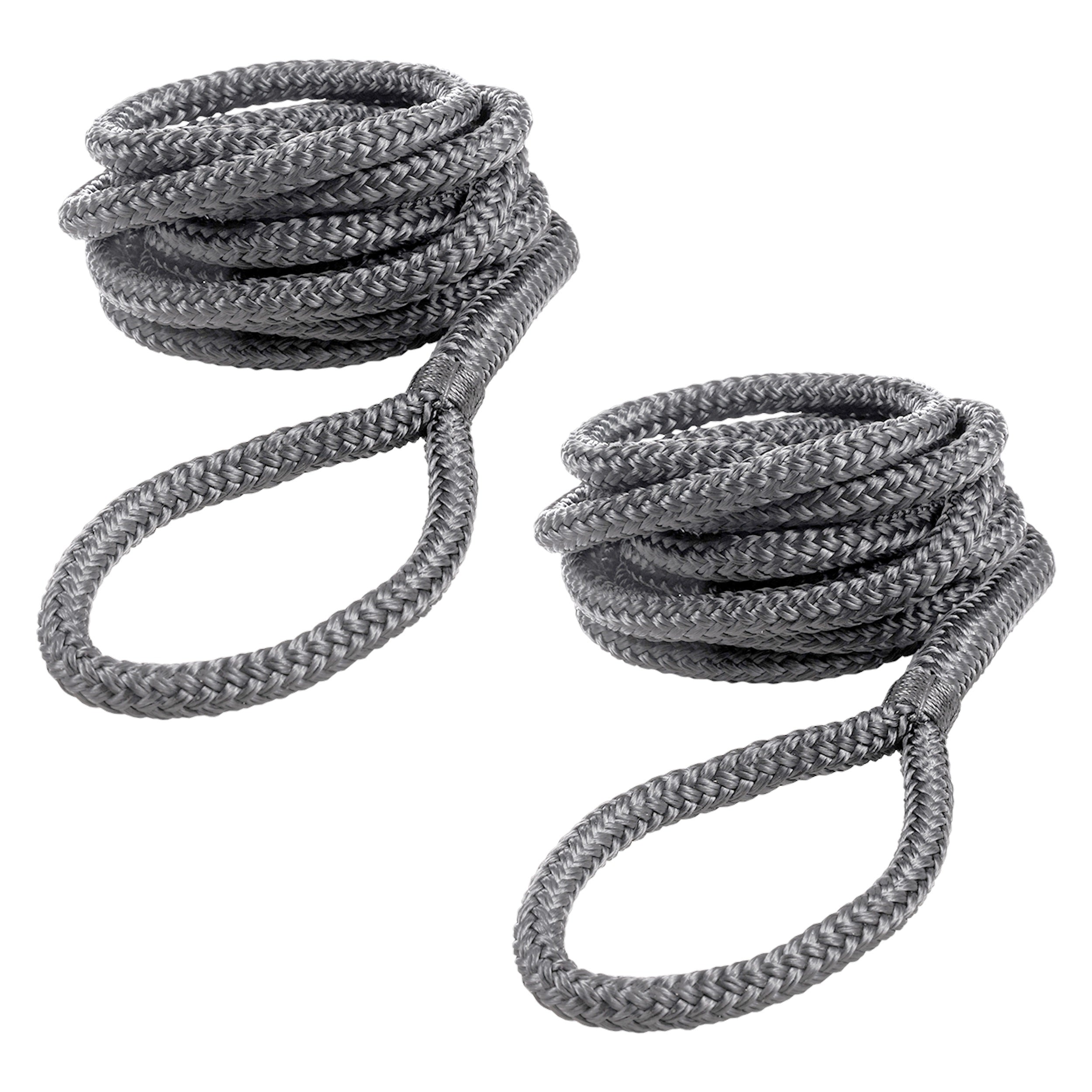 Qvarken Lepuuttajaköysi 8mm 2m harmaa 2kpl
