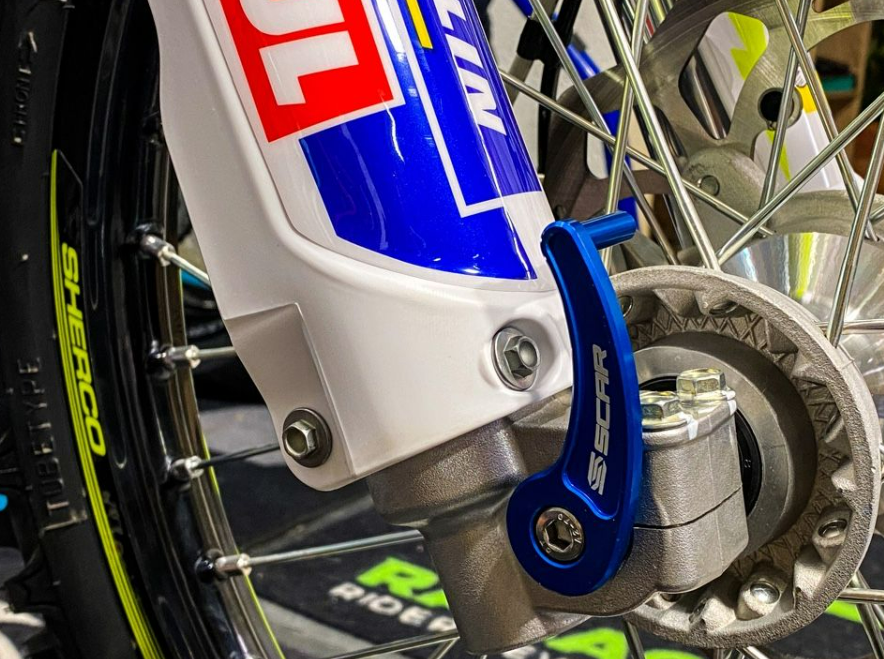 Scar Front axle pull - Sherco - Blue color