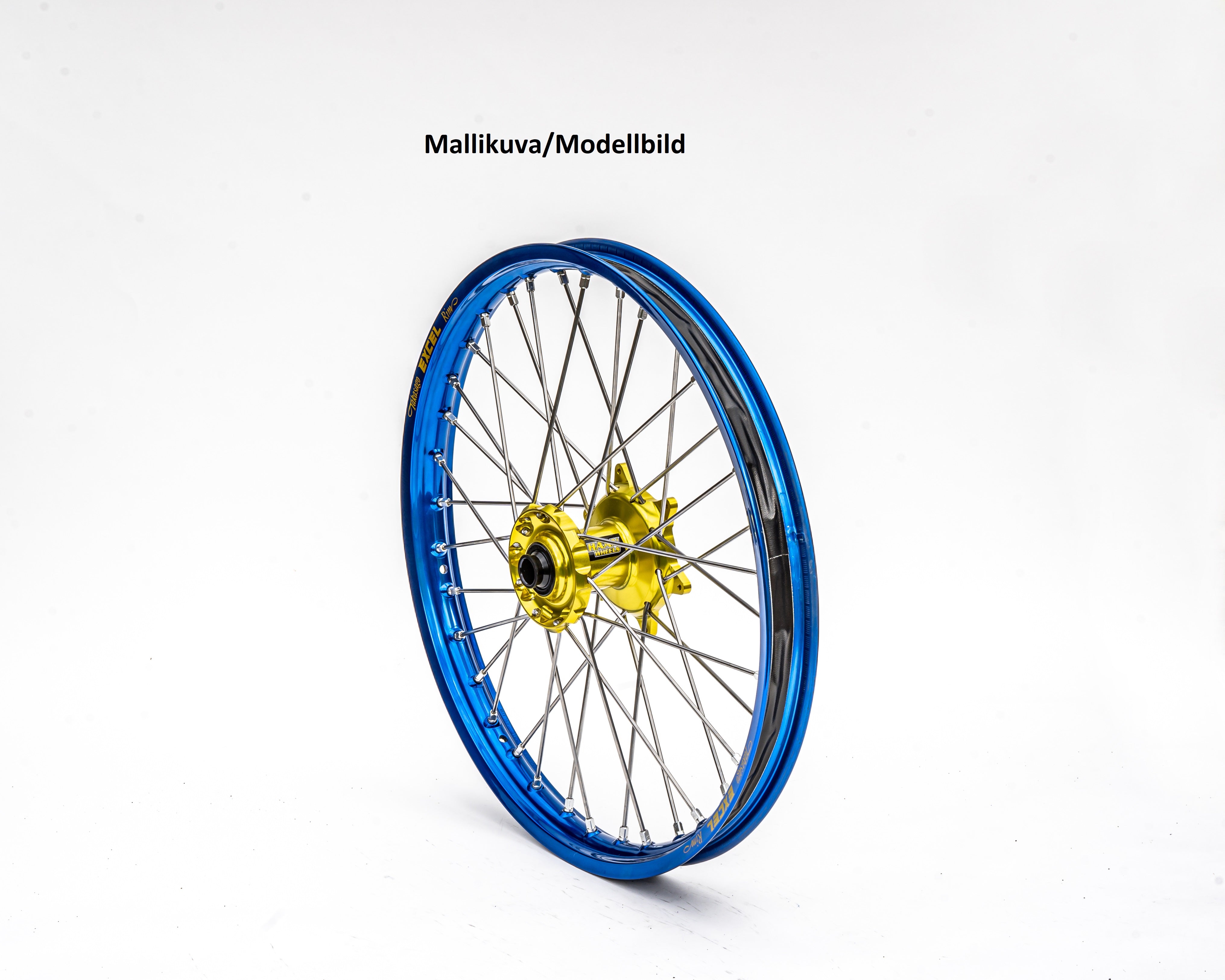 Haan wheel SX&SXF&EXC MODELS 03-14 17-3,50 BLUE RIM/YELLOW HUB
