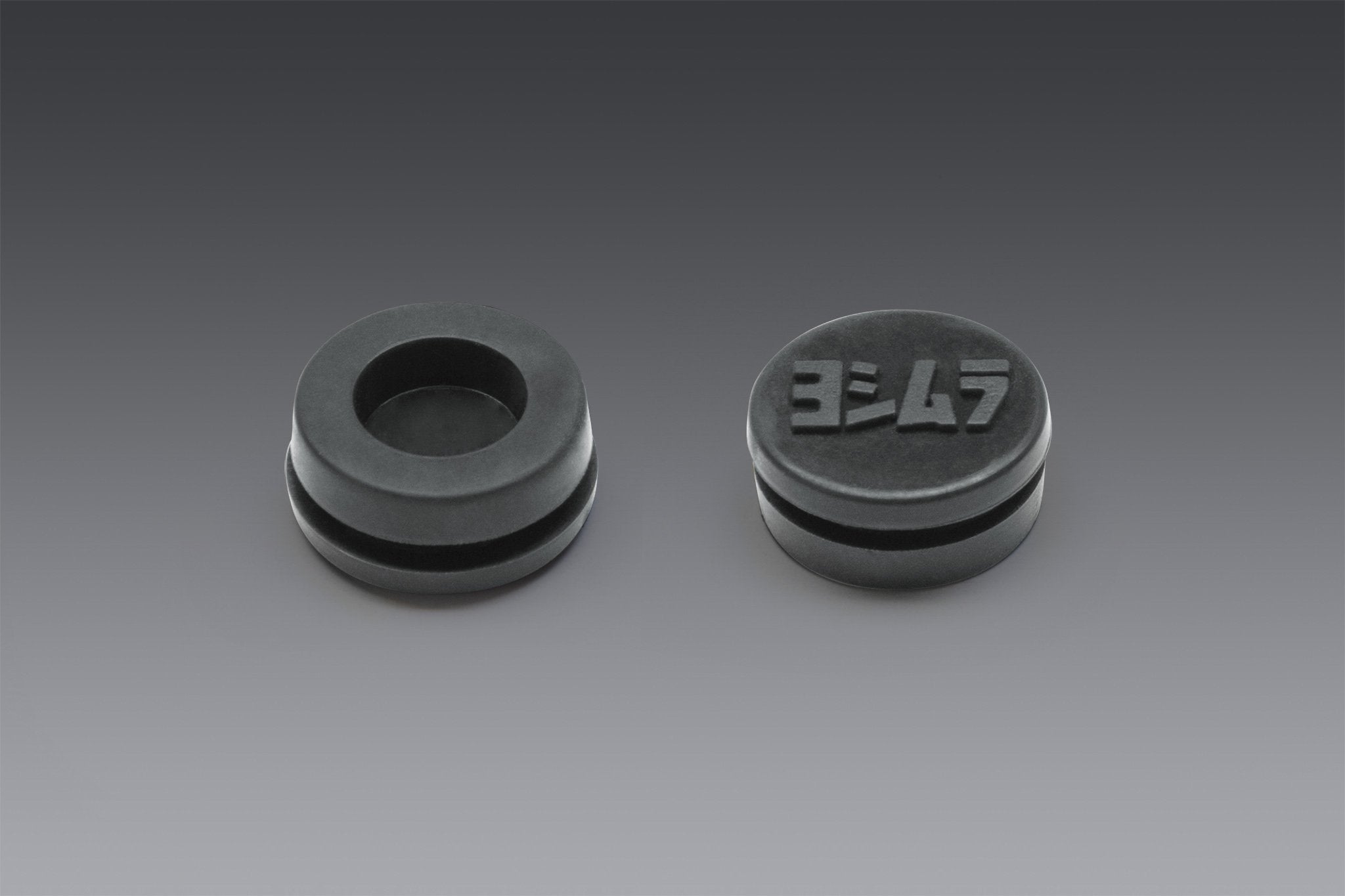 Yoshimura RUBBER GROMMET WITH LOGO TO COVER END-CAP INSERT HOLE FOR RS-9 MUFFLER