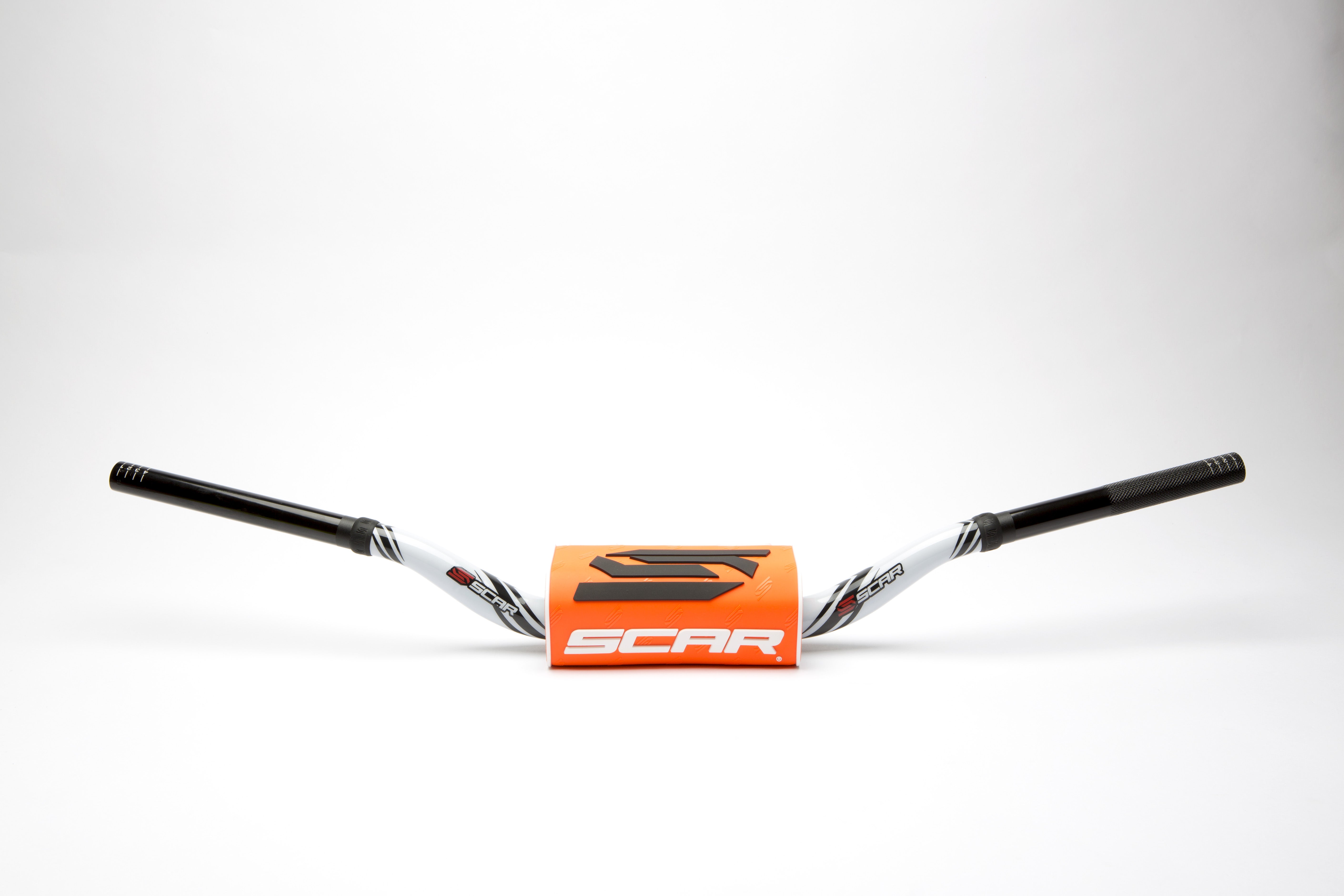 Scar Handlebar O² COLOR Ø28,6 (1 1/8”) - Yamaha YZ/YZF - WHITE Bar - ORANGE Bar
