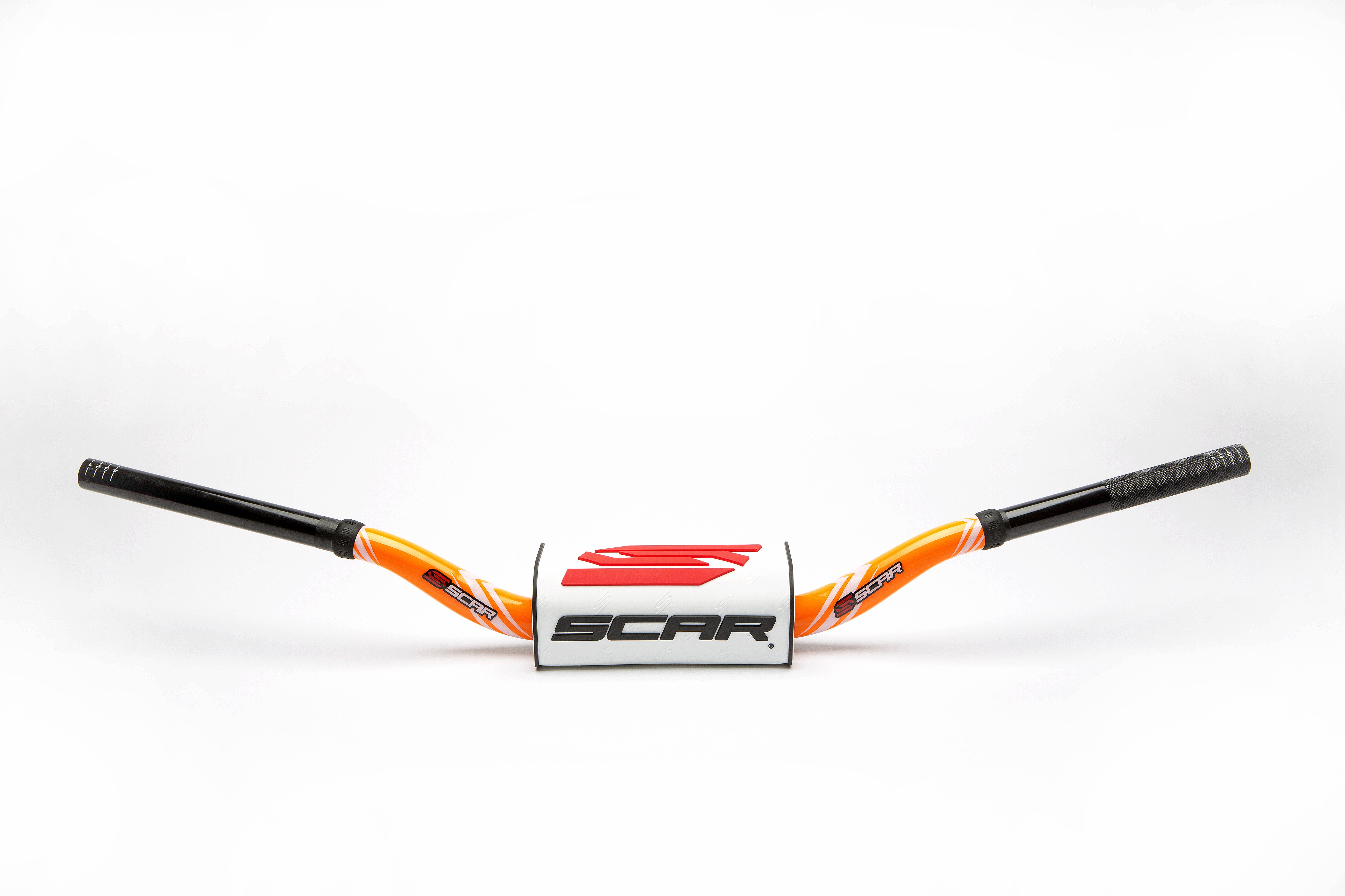 Scar Handlebar O² COLOR Ø28,6 (1 1/8”) - Villopoto/Stewart - ORANGE Bar - WHITE
