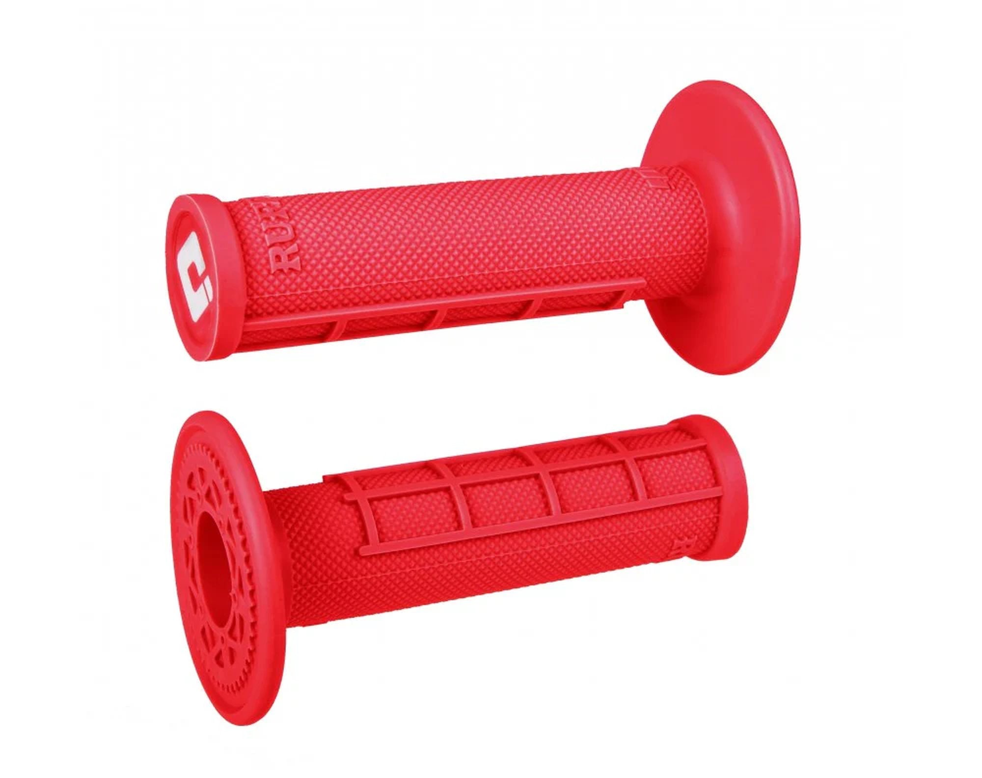 ODI Glue-On Grip Half-Waffle MX Single-Ply (Ruffian) Red