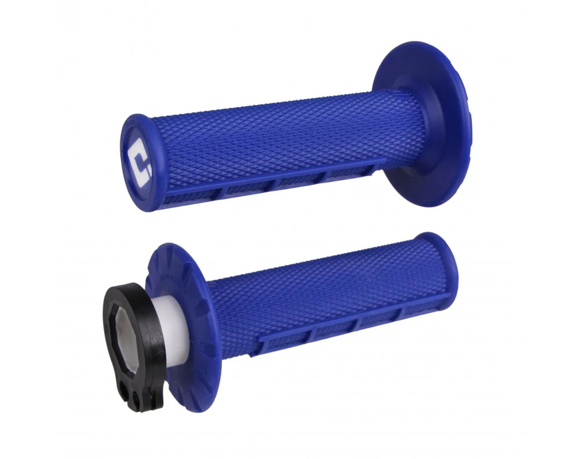 ODI Half-Waffle MX Lock-On Grip Set Blue
