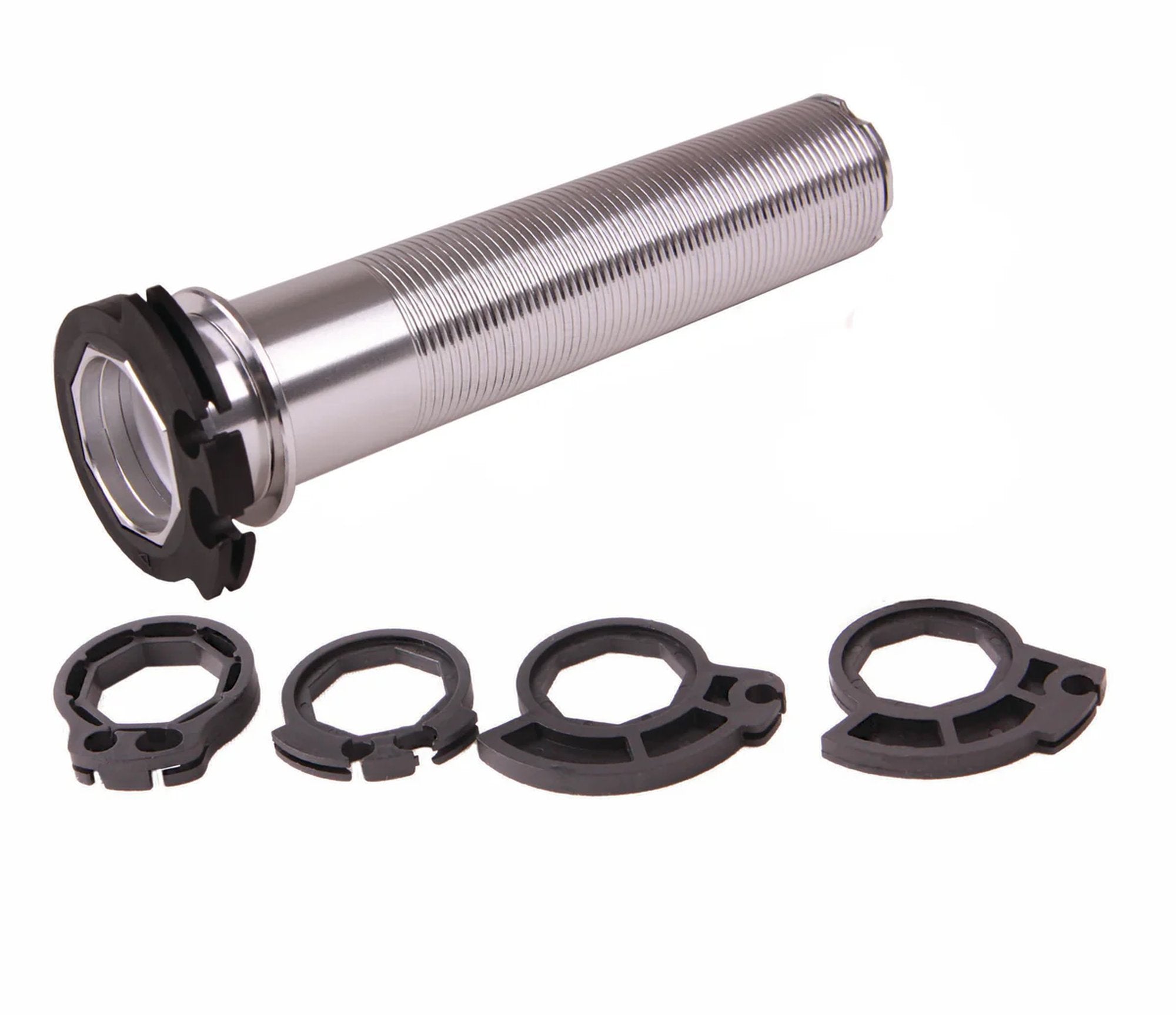 ODI Fusion Alloy Throttle Tube MX 7/8" SILVER Alloy with Teflon Internal Sleeve