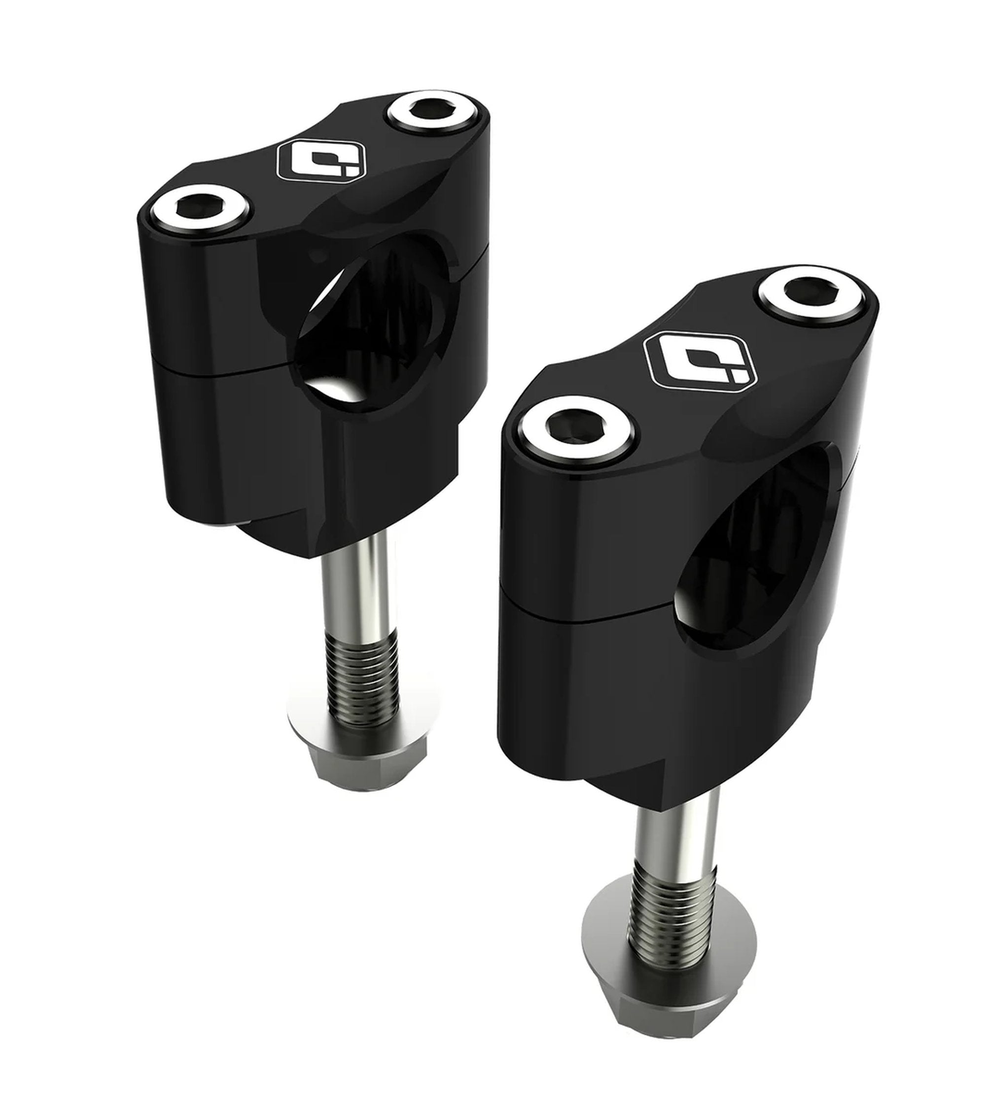 ODI MX BAR MOUNTS-OVERSIZED 1-1/8" (Drop-In Style) Shot Peened BLACK