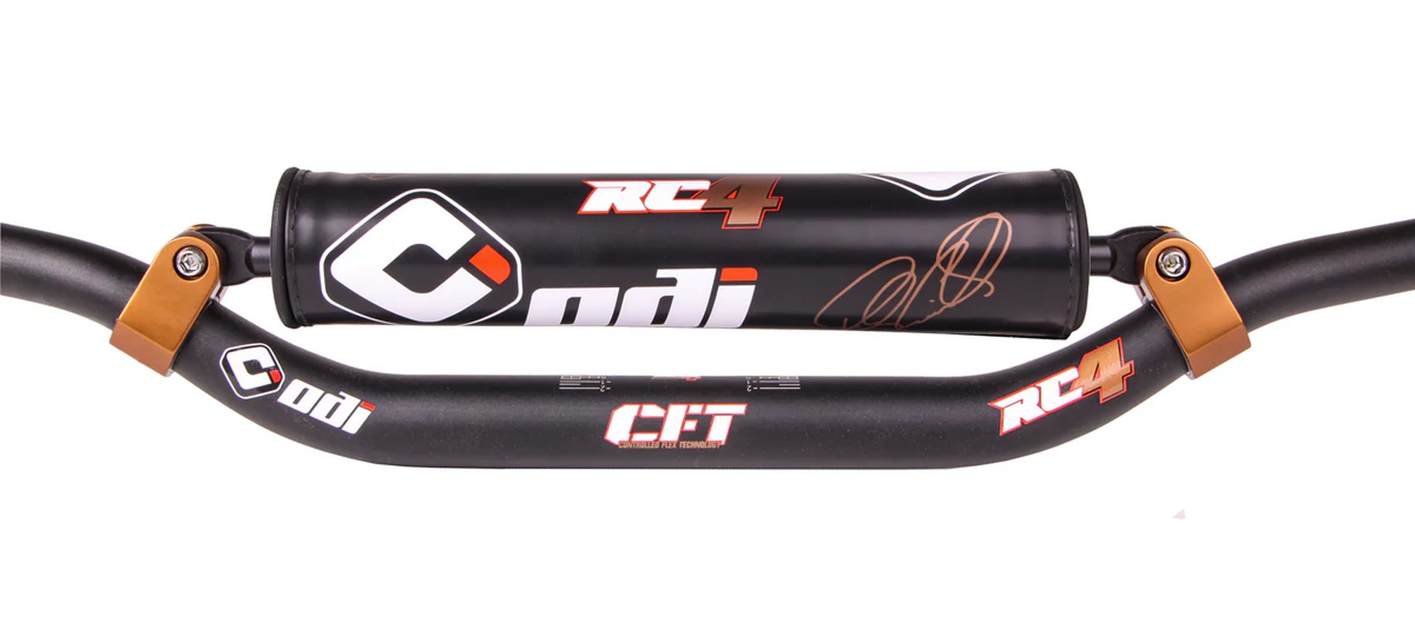 ODI "CFT" Podium 1-1/8" MX HANDLEBARS RC4 Signature Black
