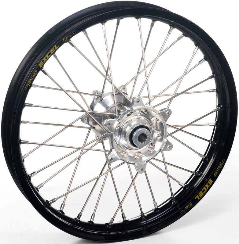 Haan wheel 19-2,15 KTM ALL SX-F 23-.. BLACK RIM/SILVER HUB 22MM