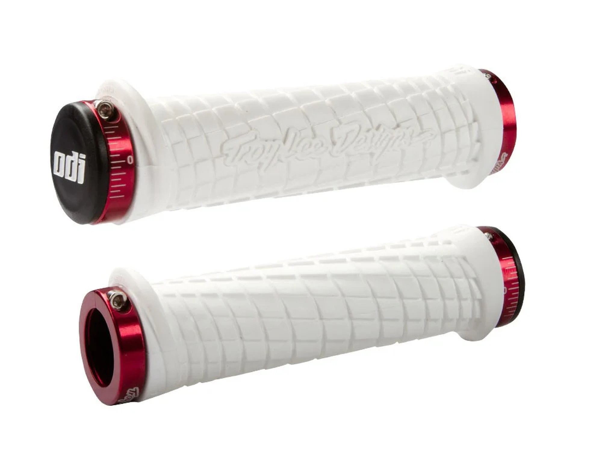 ODI Troy Lee Designs Signature Series White W/Red