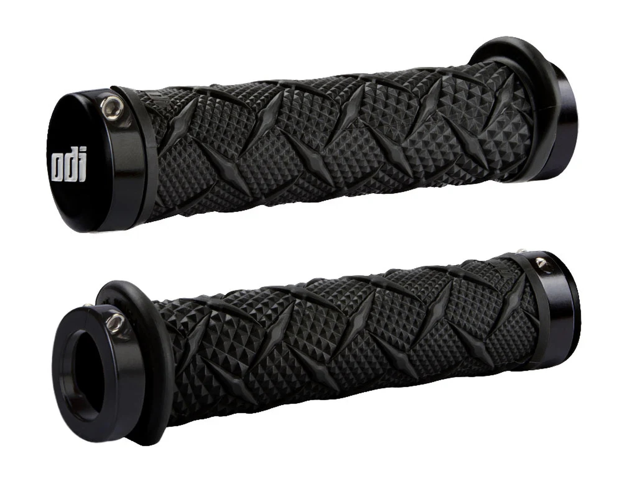 ODI ATV DUAL LOCK-ON GRIPS X-Treme Grip Black w/Black Clamps