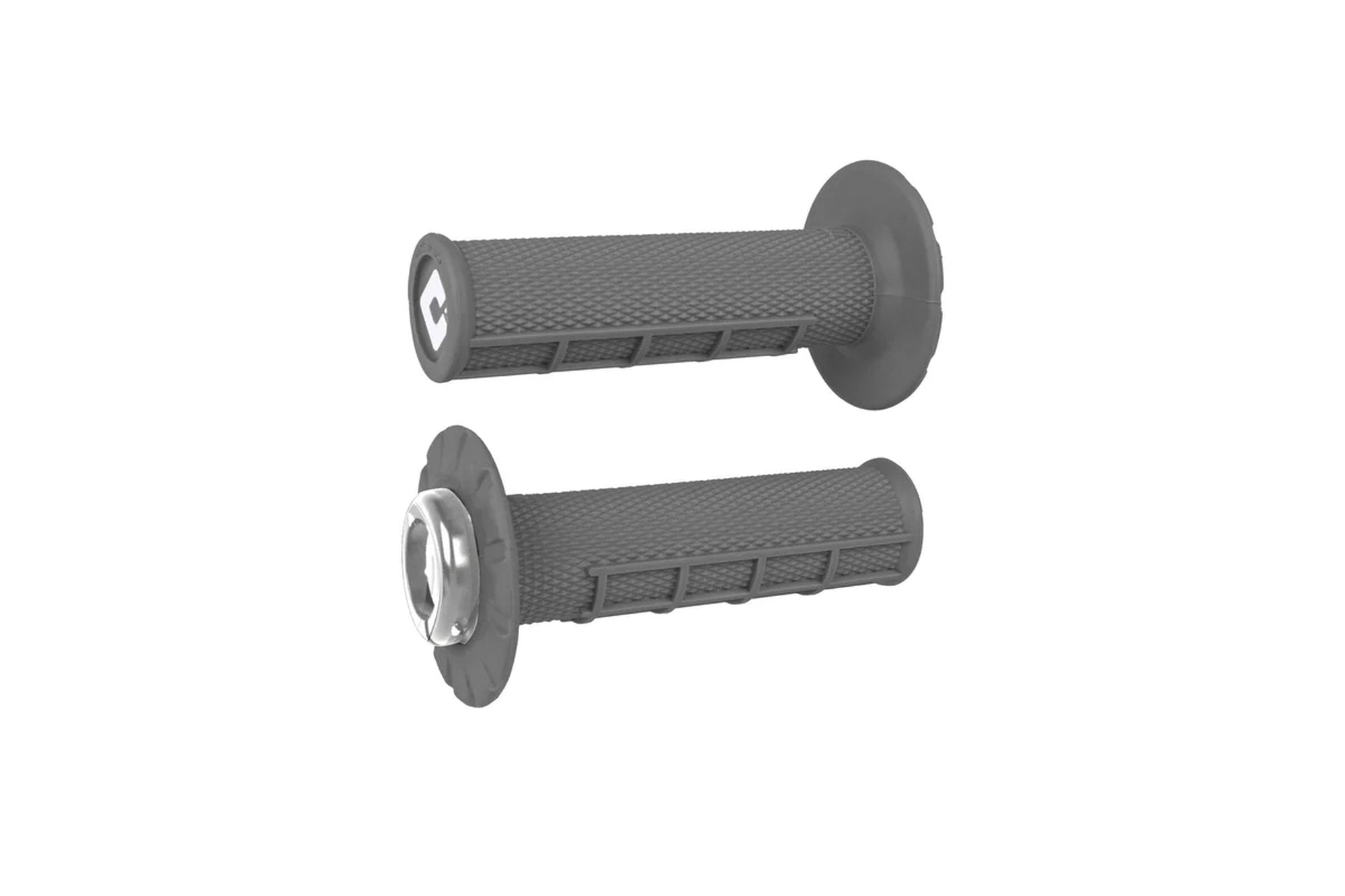 ODI Half-Waffle V2.1 ATV MX Grip 125mm Graphite/Silver