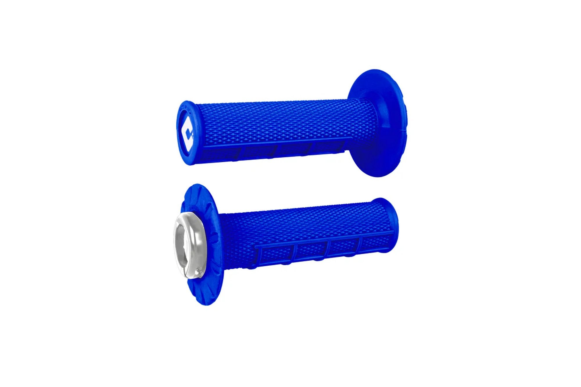 ODI Half-Waffle V2.1 ATV MX Grip 125mm Bright Blue/Silver