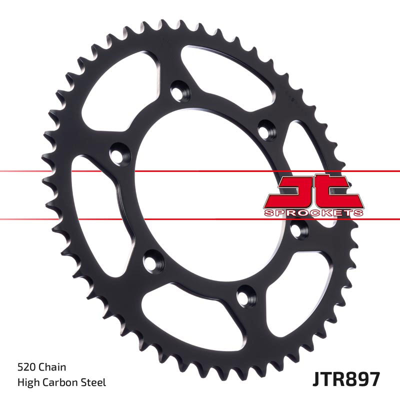 JT Rear Sprocket ZBK - Musta Zinc JTR897.45ZBK
