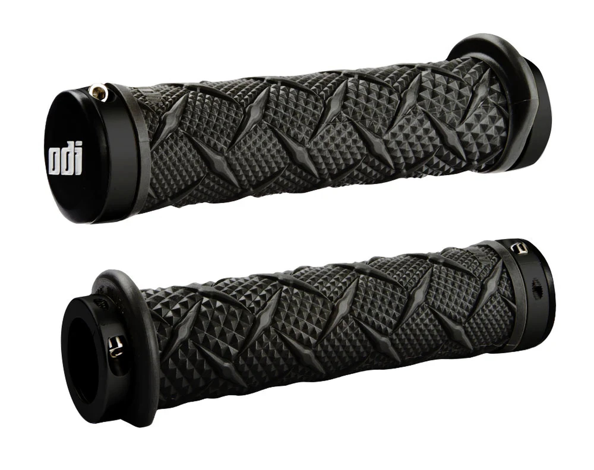 ODI WATERCRAFT DUAL LOCK-ON GRIPS X-Treme 130mm: Small Flange Black w/Black Clam