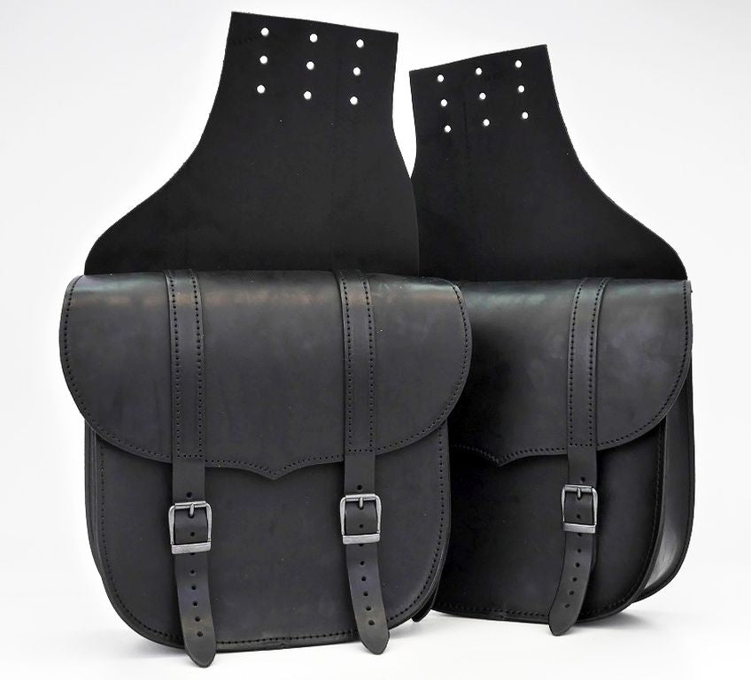 Saddlebag Set Throw Over Black