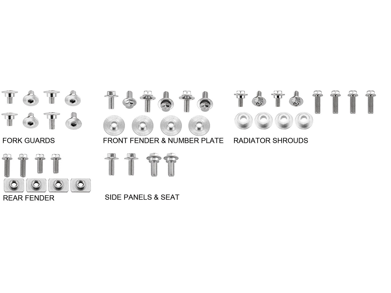 Sixty5 Ruuvi- ja pulttisarja Honda