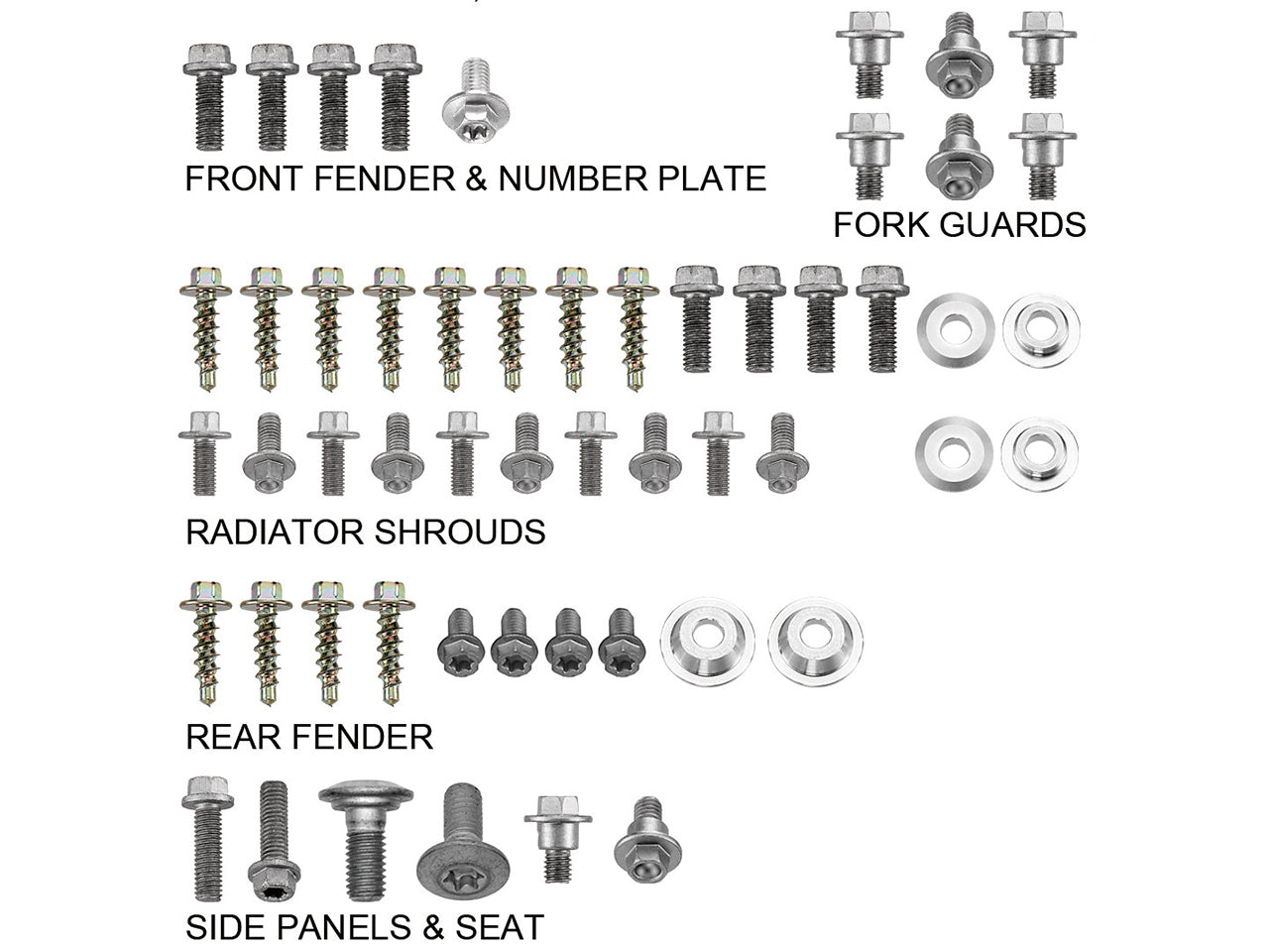 Sixty5 Ruuvi- ja pulttisarja KTM