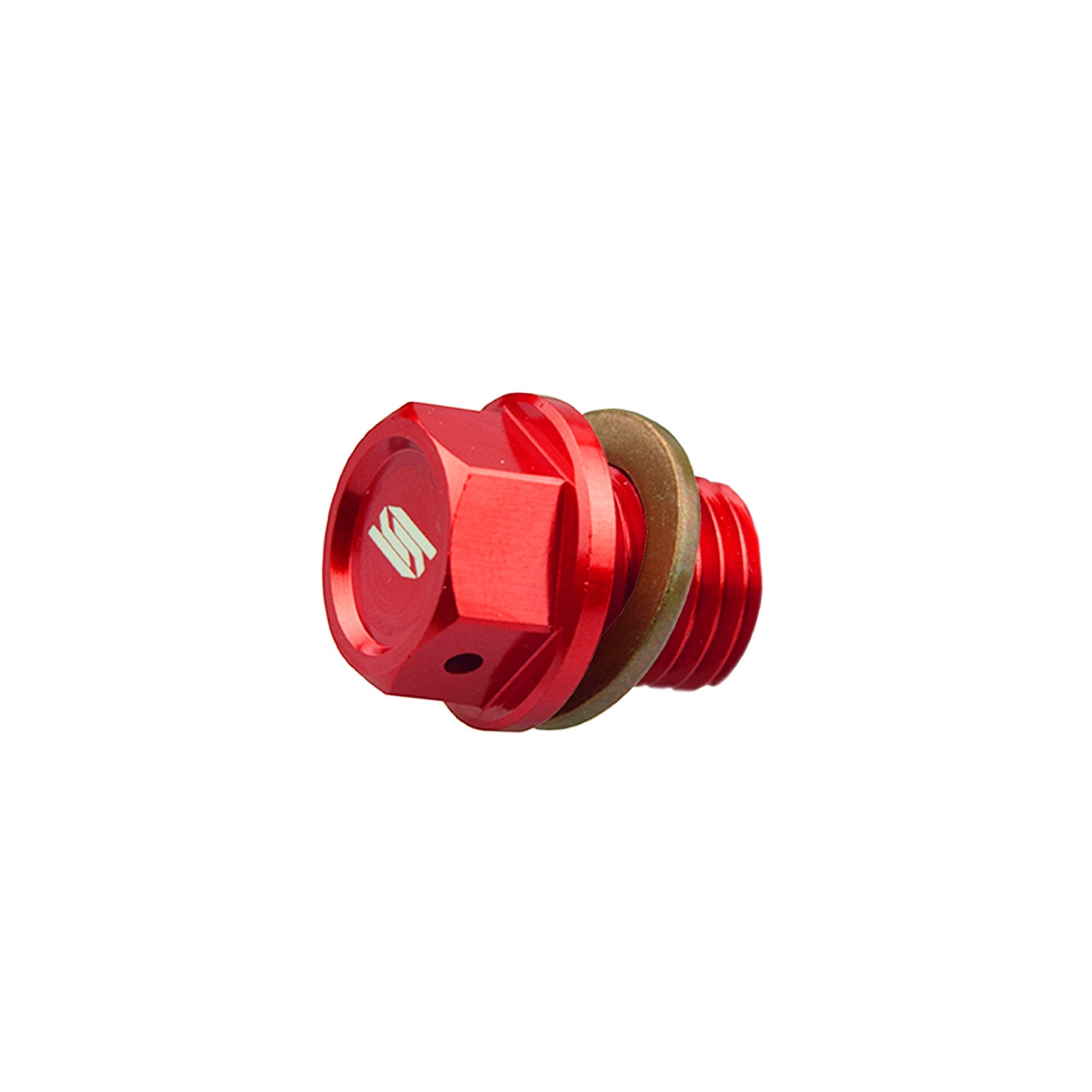 Scar Magnetic Oil Drain Plug - KTM / Husqvarna / Gasgas - Red color