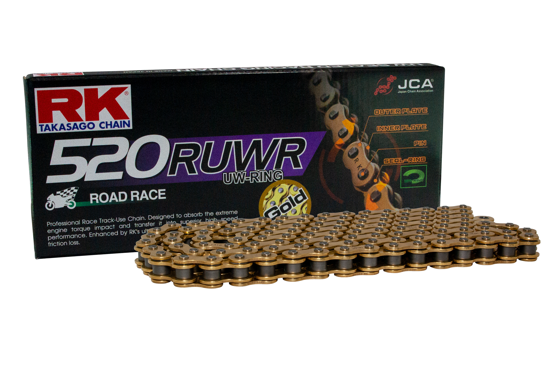 RK GB520RUWR UW-rengasketju (Only for Racing -600cc)