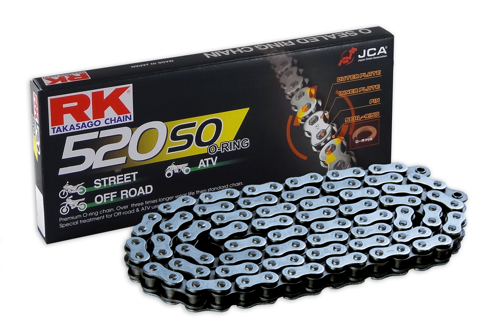 RK 520SO O-rengasketju +CL (Jousil.)