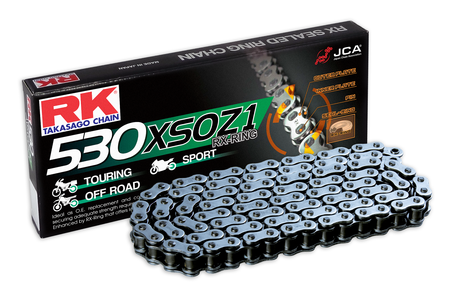 RK 530XSOZ1 RX-rengasketju +CLF(Niittil.)