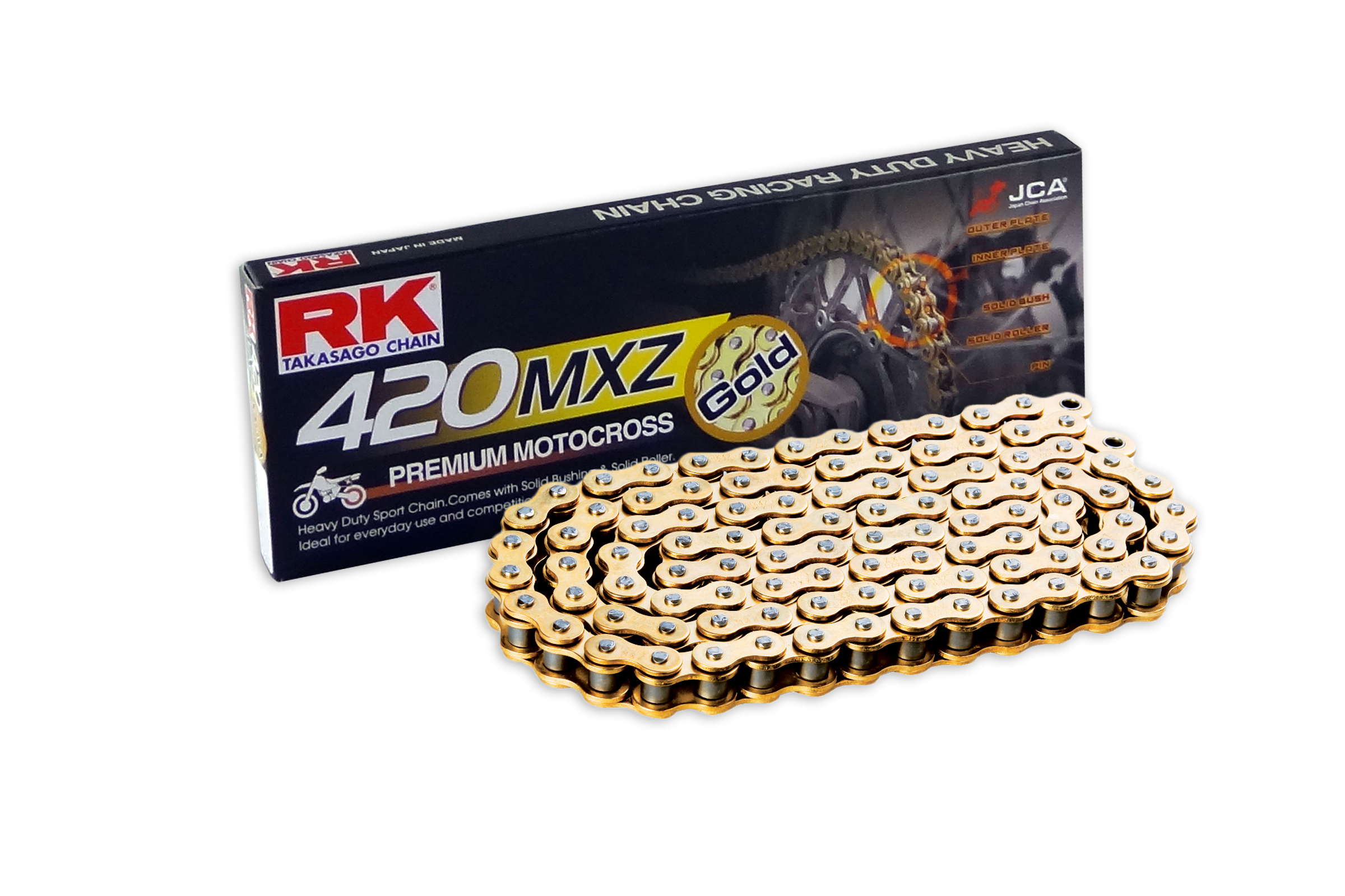 RK GB420MXZ Offroad ketju Kulta +CL (Jousil.)