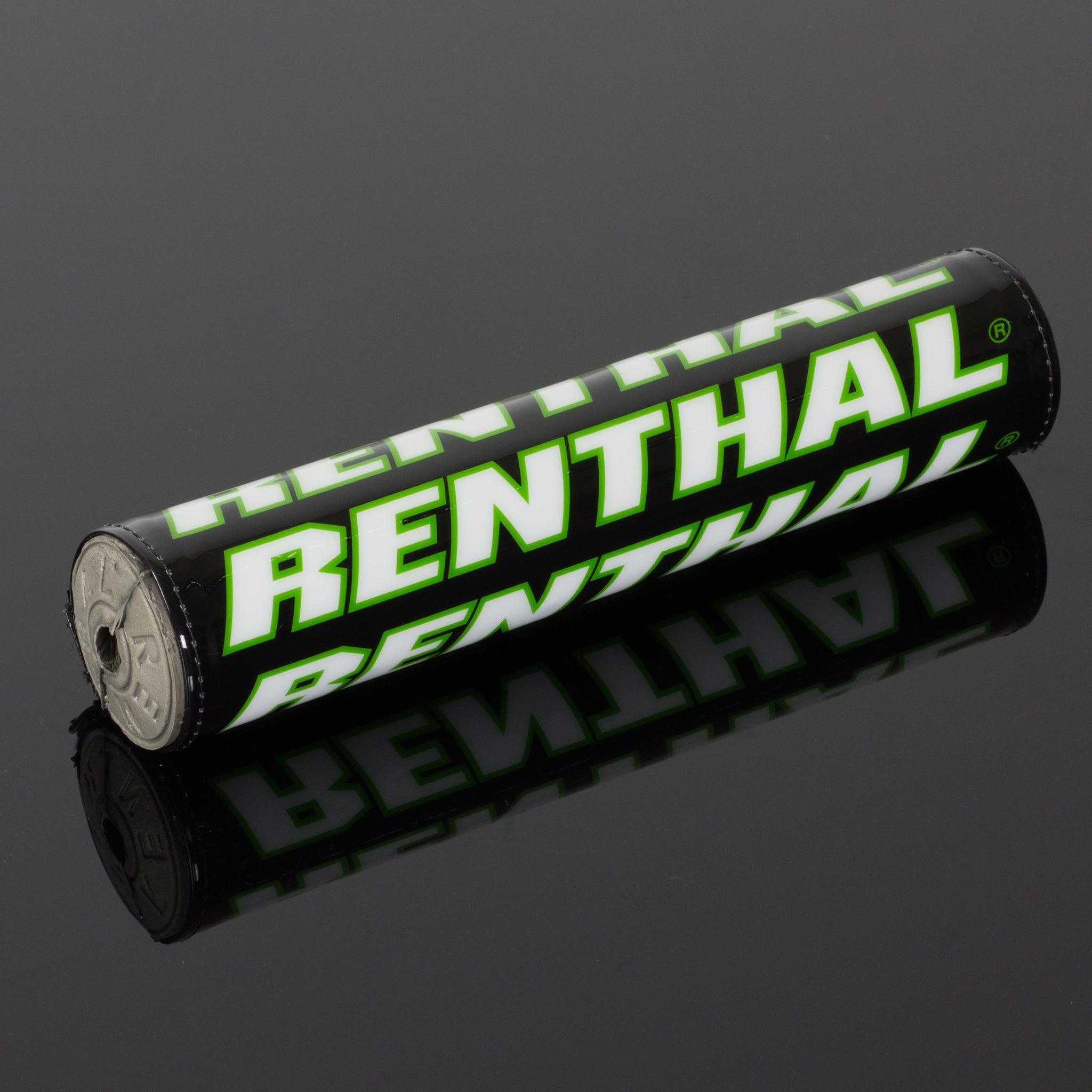 Renthal Shiny Pehmuste Musta/Valkoinen/Vihreä