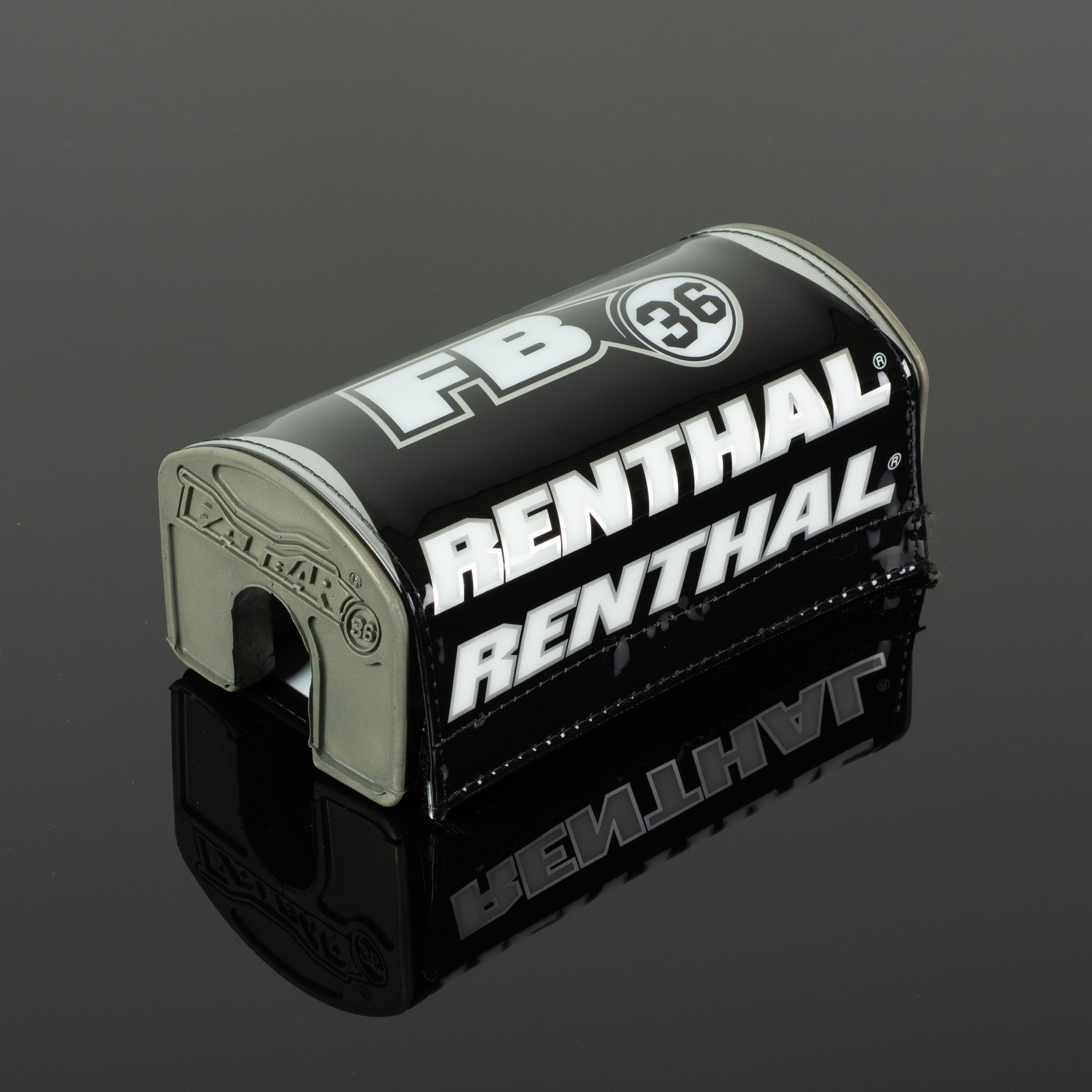 Renthal Fatbar36 Pehmuste Musta/Silver/Valkoinen