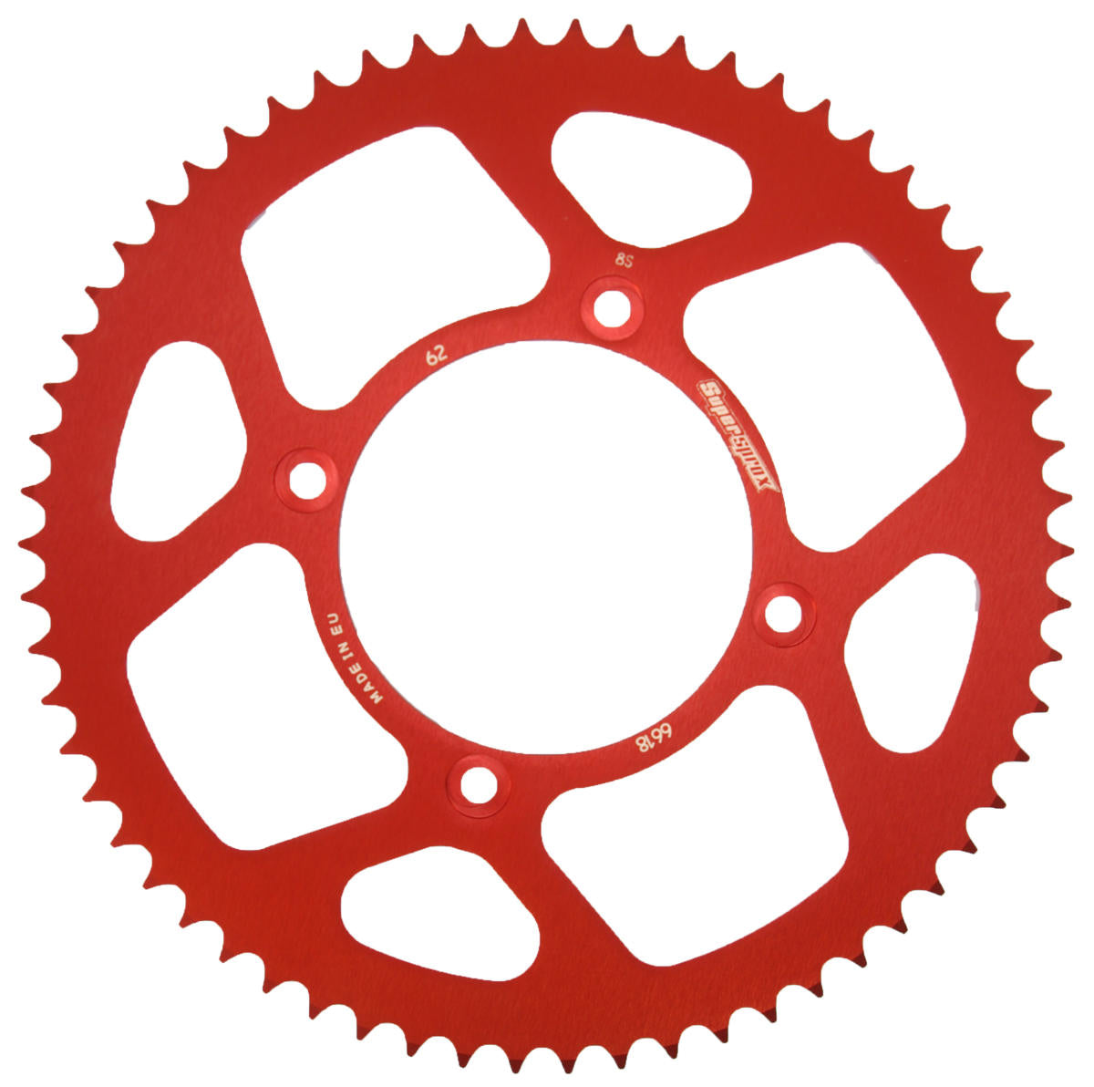 Supersprox Takaratas, Punainen, 62 hammasta (420), Ø100mm, Beta RR 05-