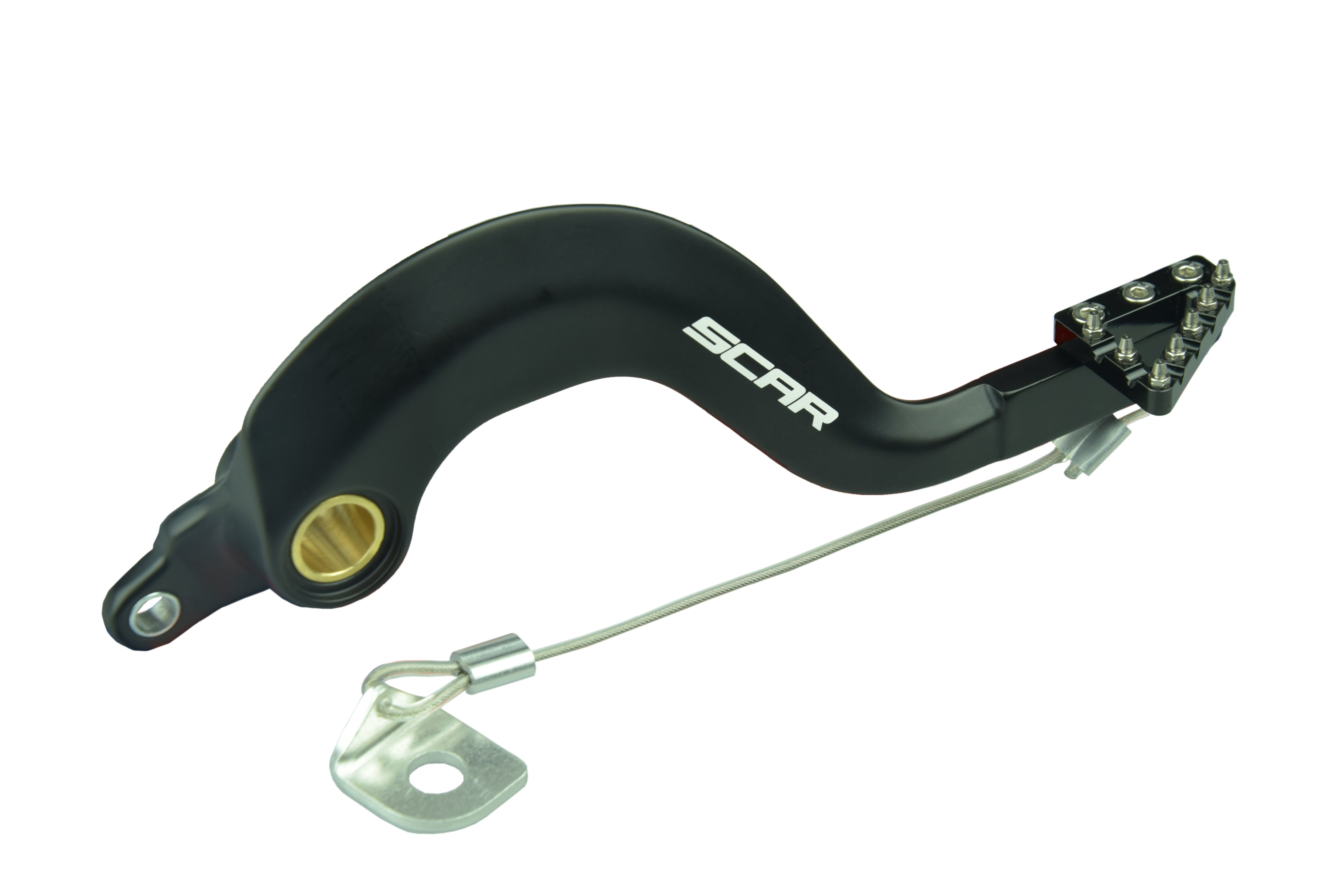 Scar Rear Brake Pedal - YZ250F YZ250FX WR250F - Black color