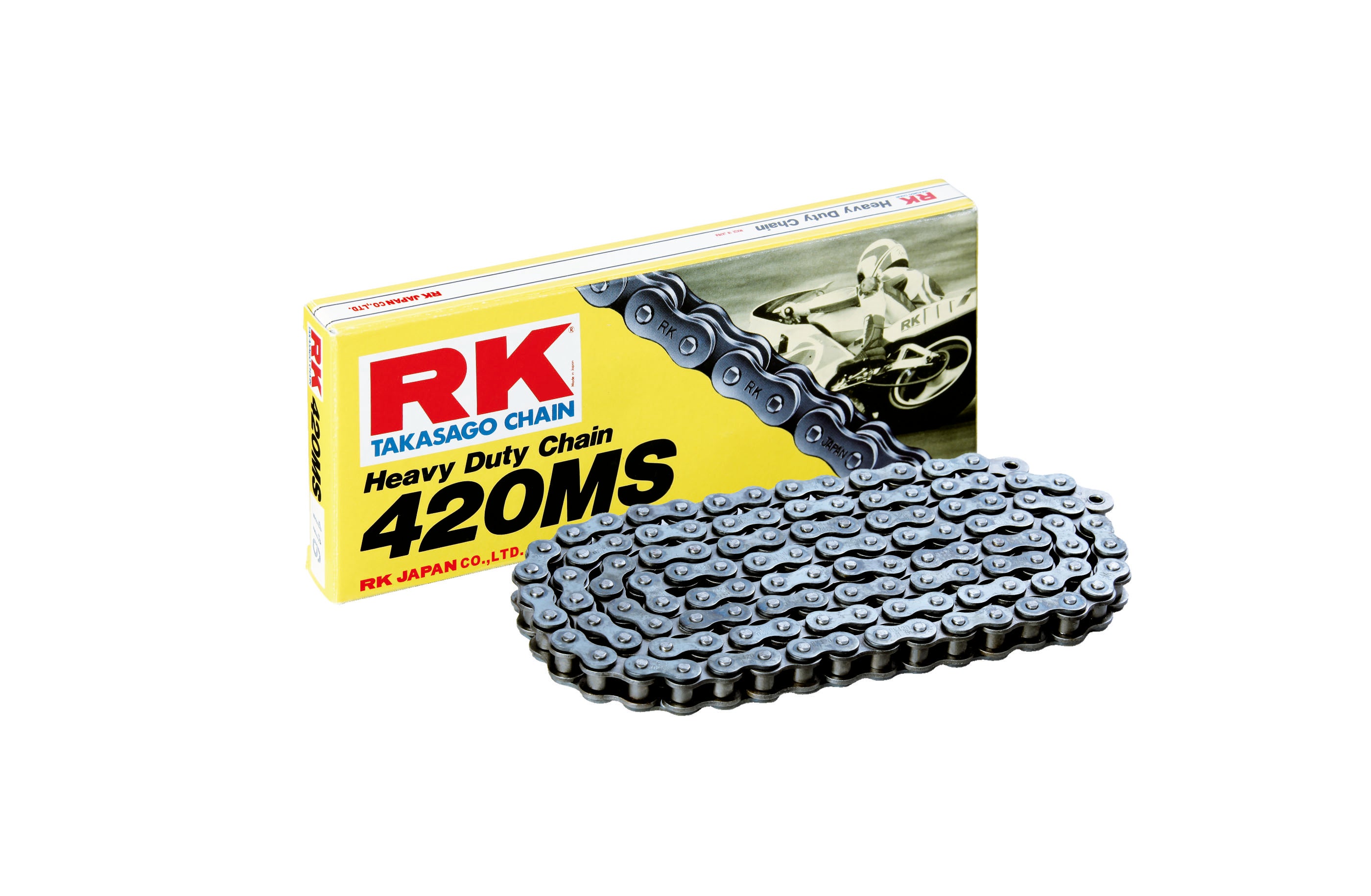 RK 420MS Vahvistettu ketju +CL (Jousil.)