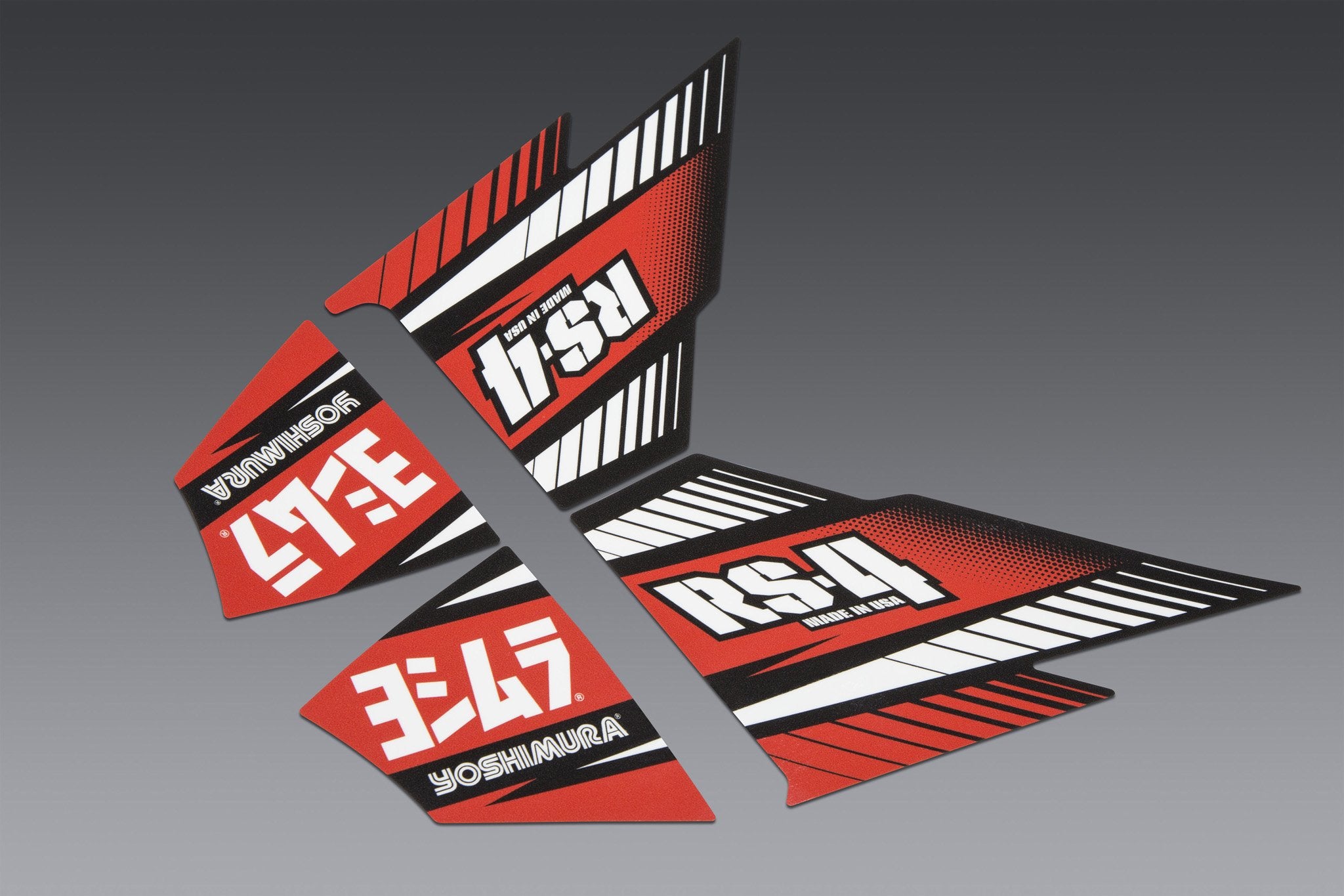Yoshimura RS-4 MUFFLER DECAL SET (4 pcs)
