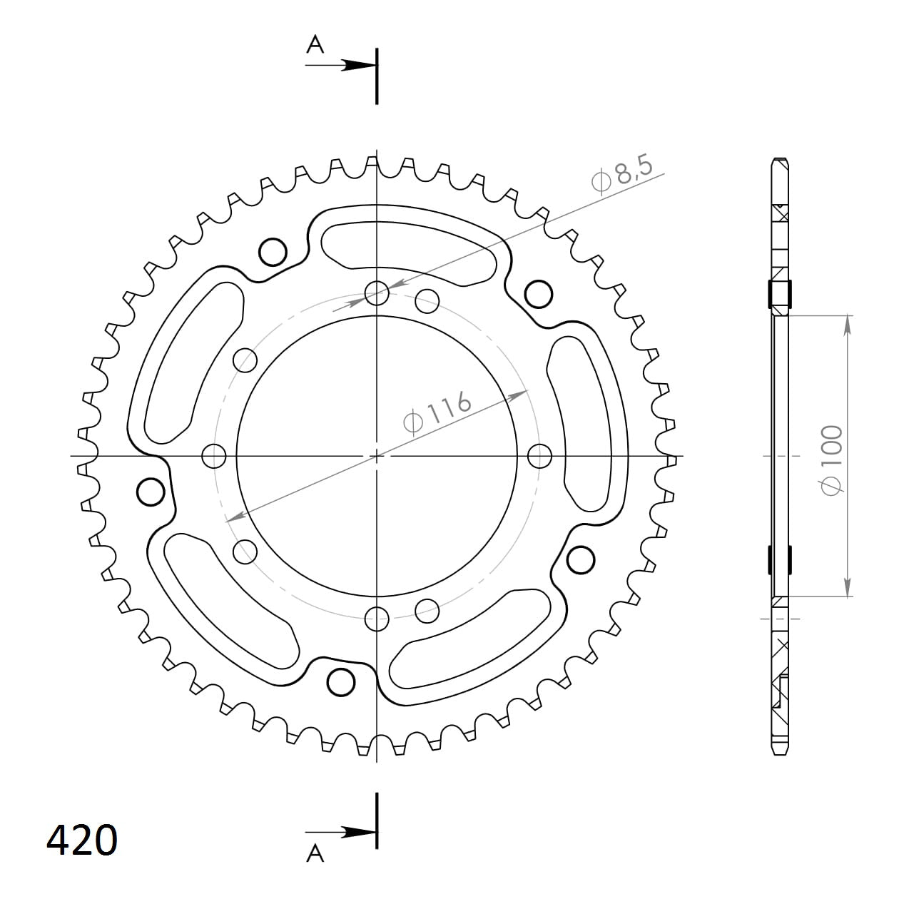 Supersprox Stealth Takaratas KA KX80/85 Kulta 51