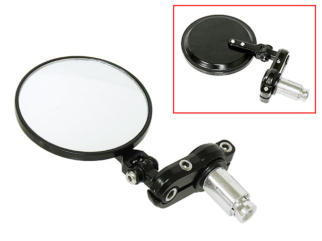 Hyper Bar End Peili Musta