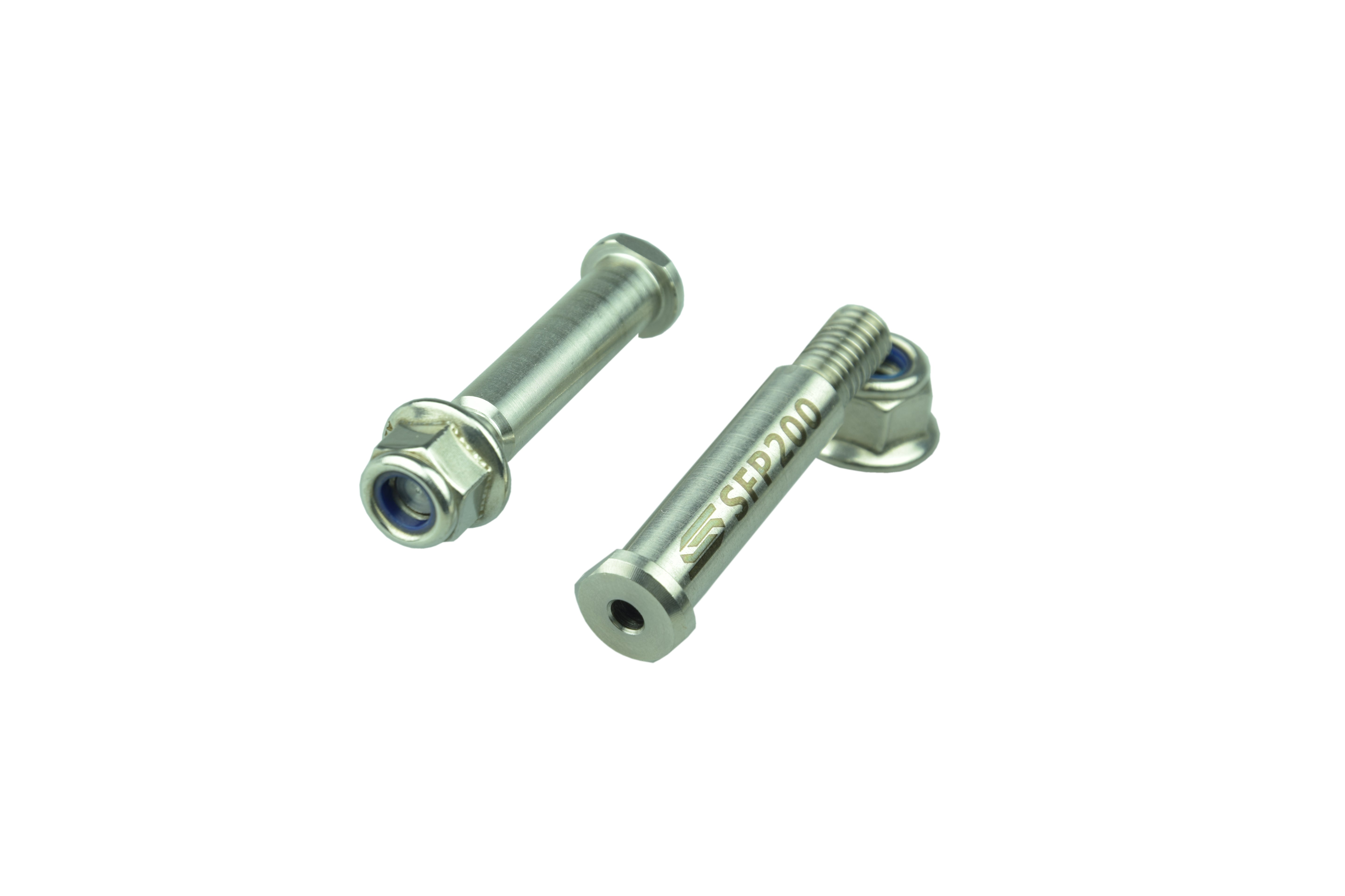 Scar Footpegs Pins - Honda / Kawasaki - Stainless steel with self locking flange