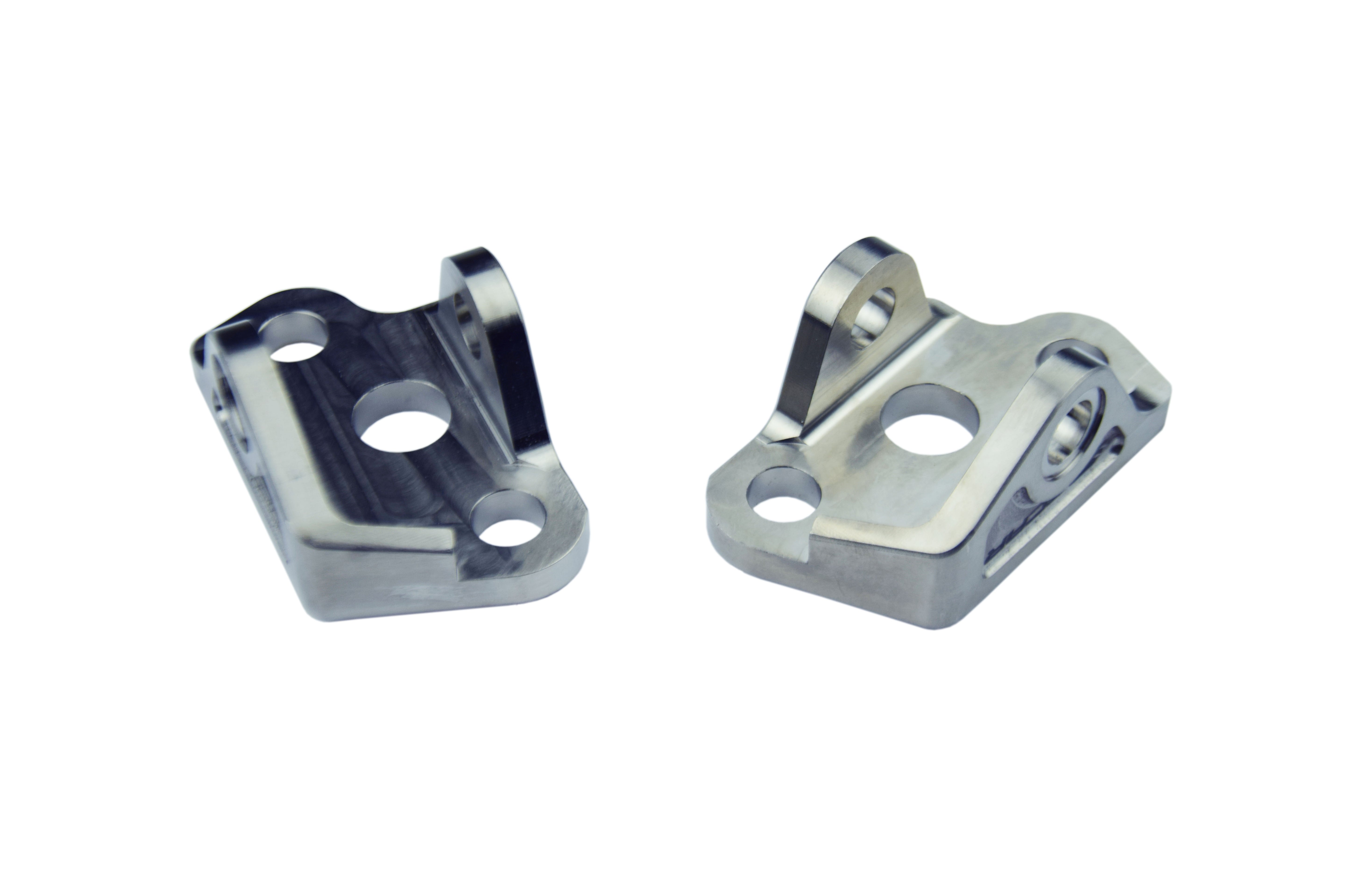 Scar Titanium Foot Peg Mount Brackets - YZ125/250 titanium Gr5-Ti