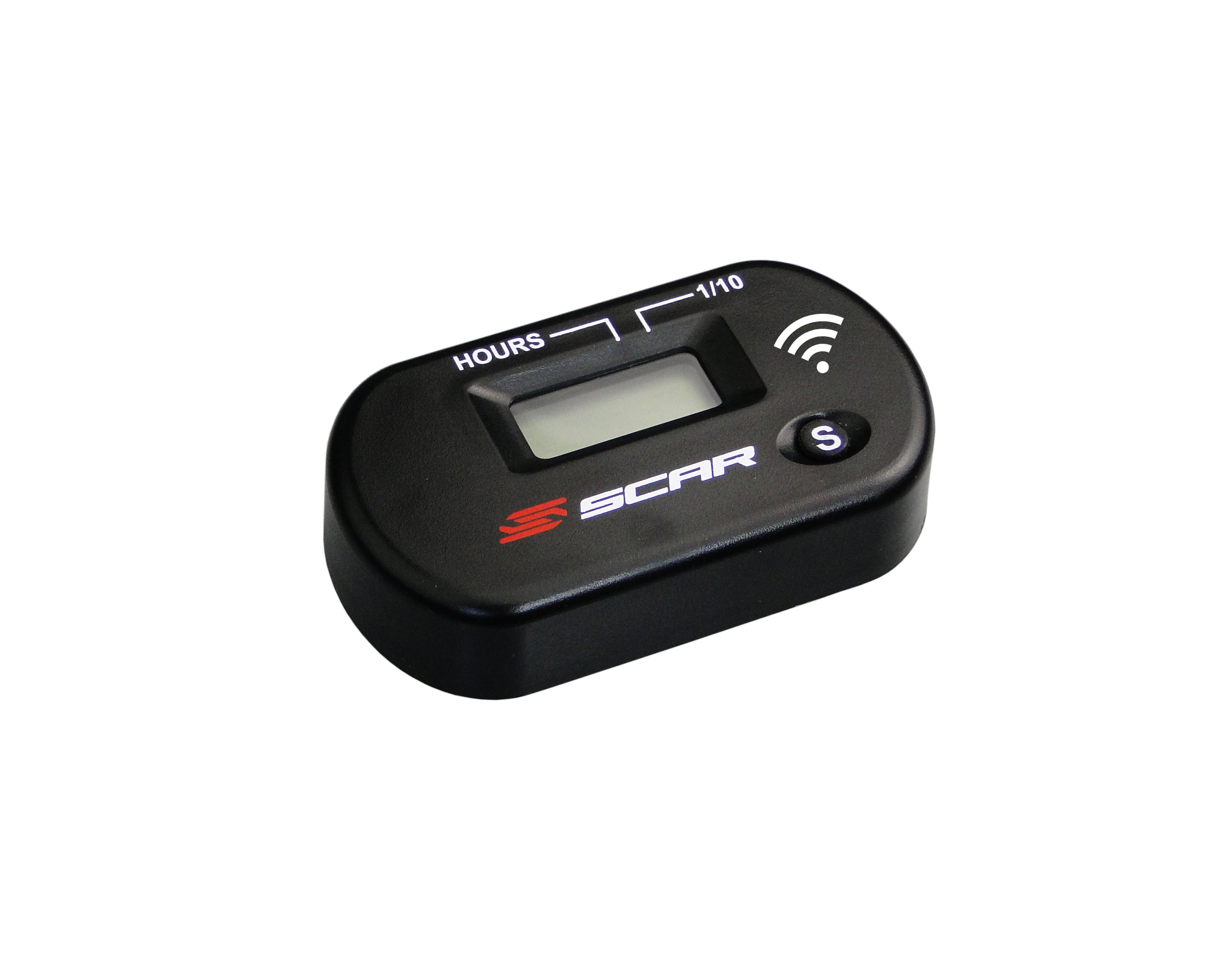 Scar Wireless Hour Meter working by vibrations - Black color