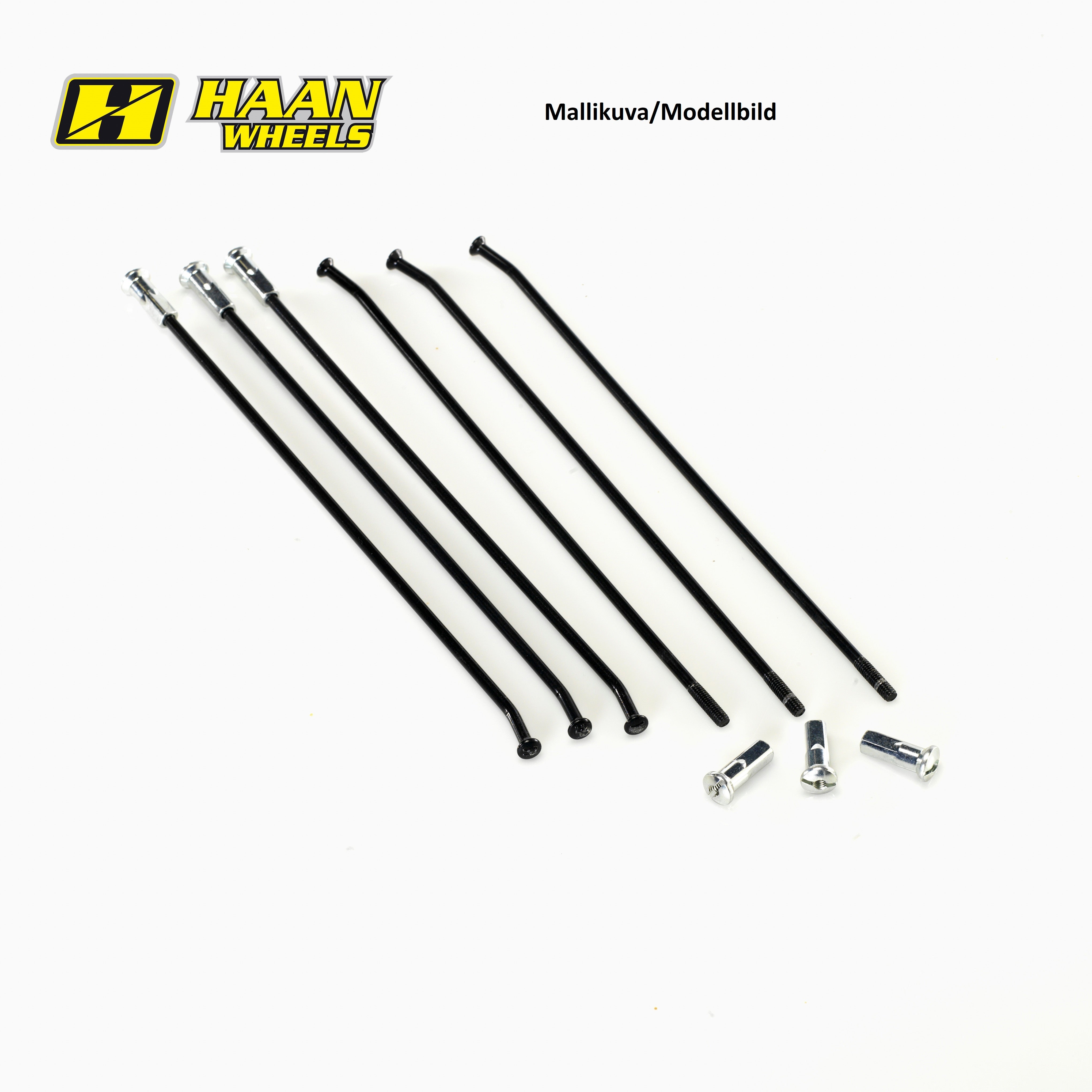 Haan pinnasarja 19" 36kpl kirkkaat pinnat/siniset nipat