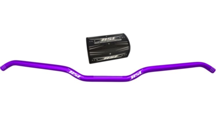 RSI Ohjaustanko Hustler Alu Full 22mm 13degree Hooked 1" Rise Anodized Violetti