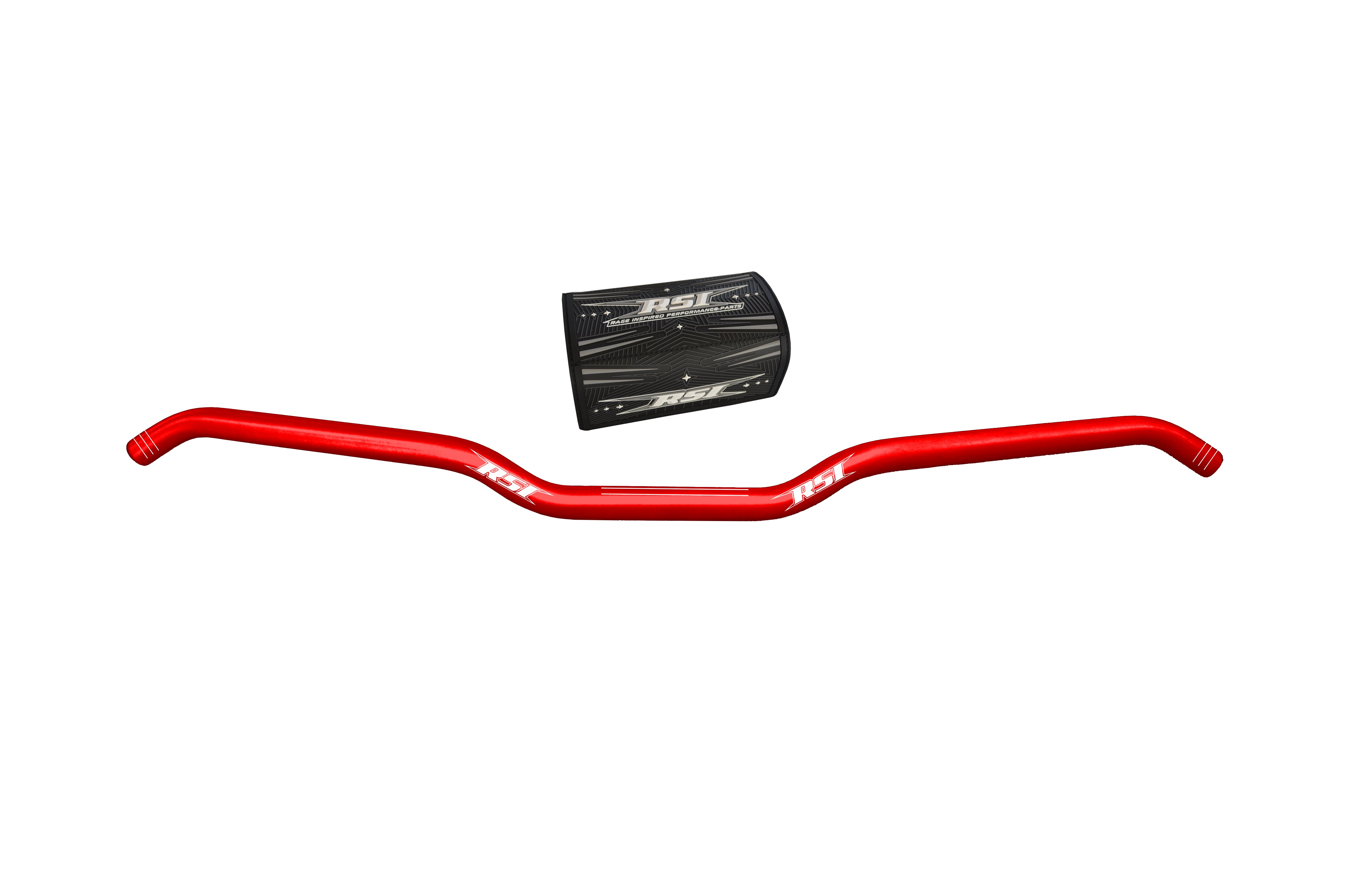 RSI Ohjaustanko Hustler Alu Full 22m 13degree hooked 1" rise - Race Punainen