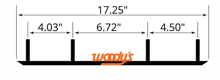 Woodys Trail Hardweld 6" 60° Ohjausrauta C&A Pro