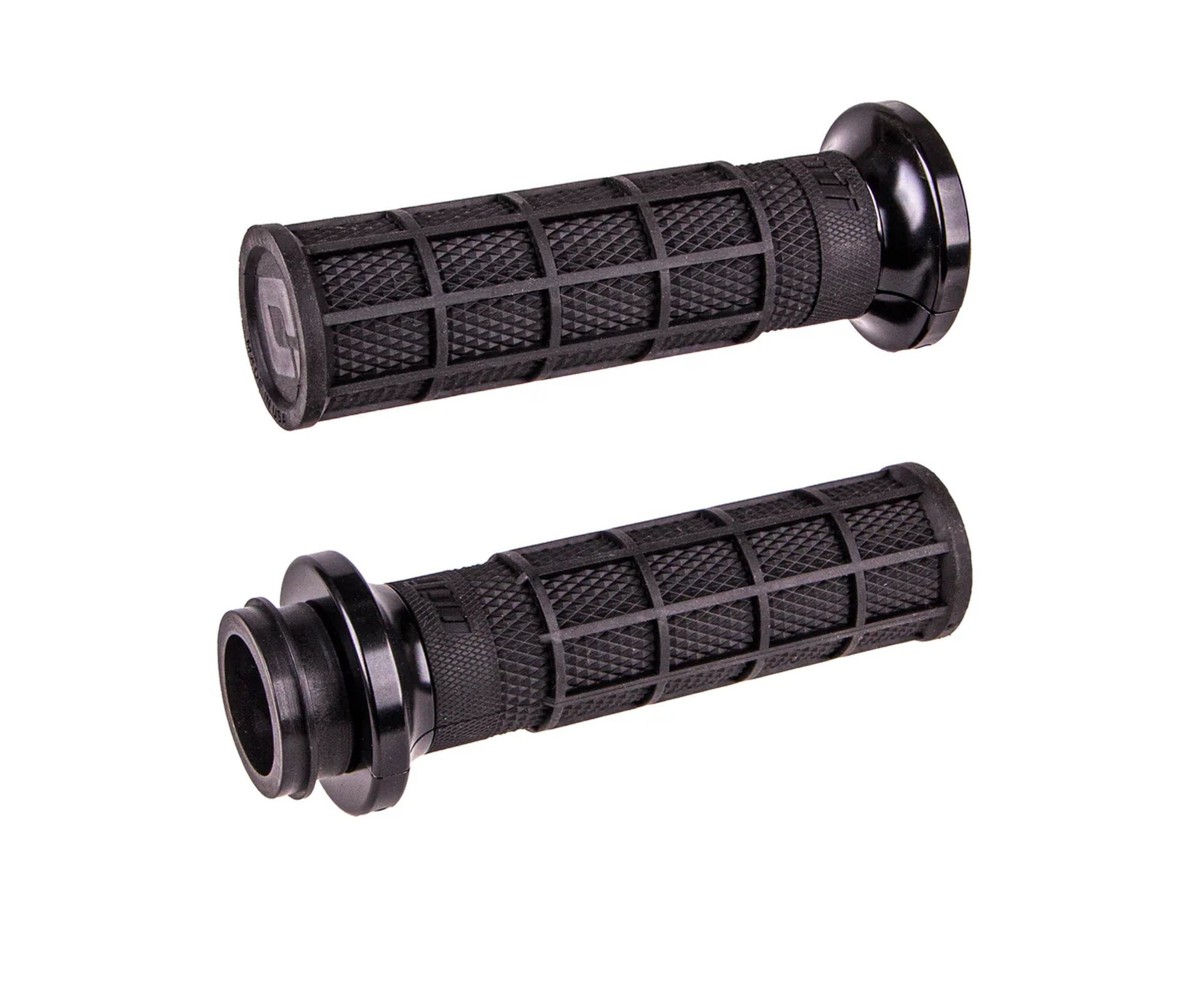 ODI Street V-TWIN Lock-On HART-LUCK Full-Waffle BLACK/Black/black