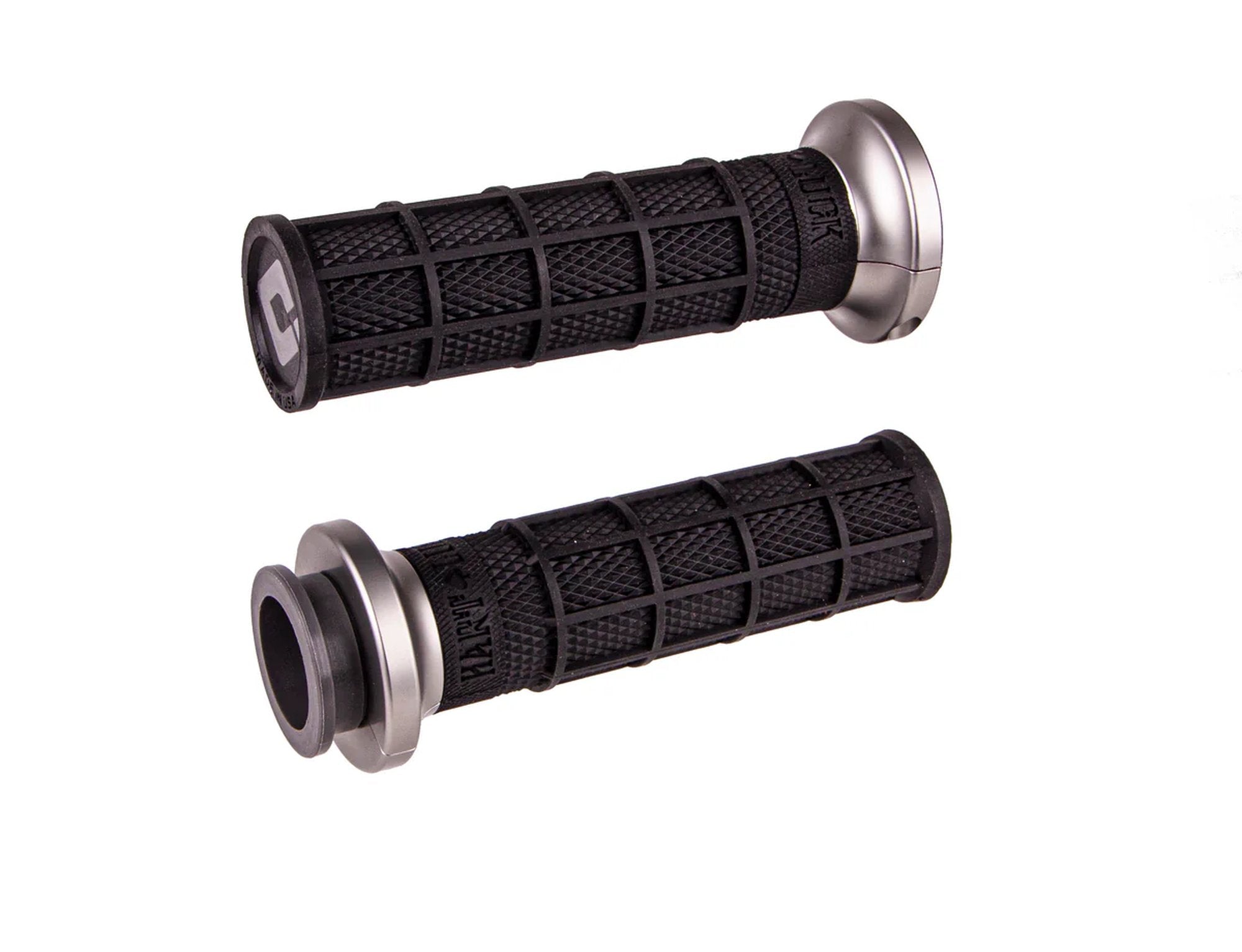 ODI Street V-TWIN Lock-On HART-LUCK Full-Waffle BLACK/Gunmetal/grey