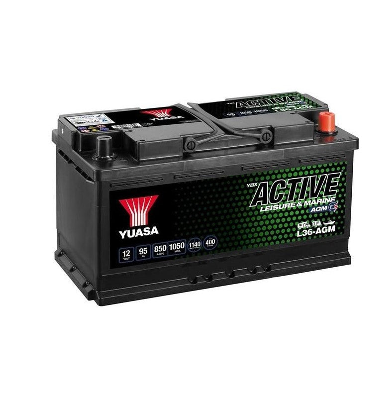 Yuasa L36-AGM Active Leisure AGM Battery 12V 95Ah 850A (12)