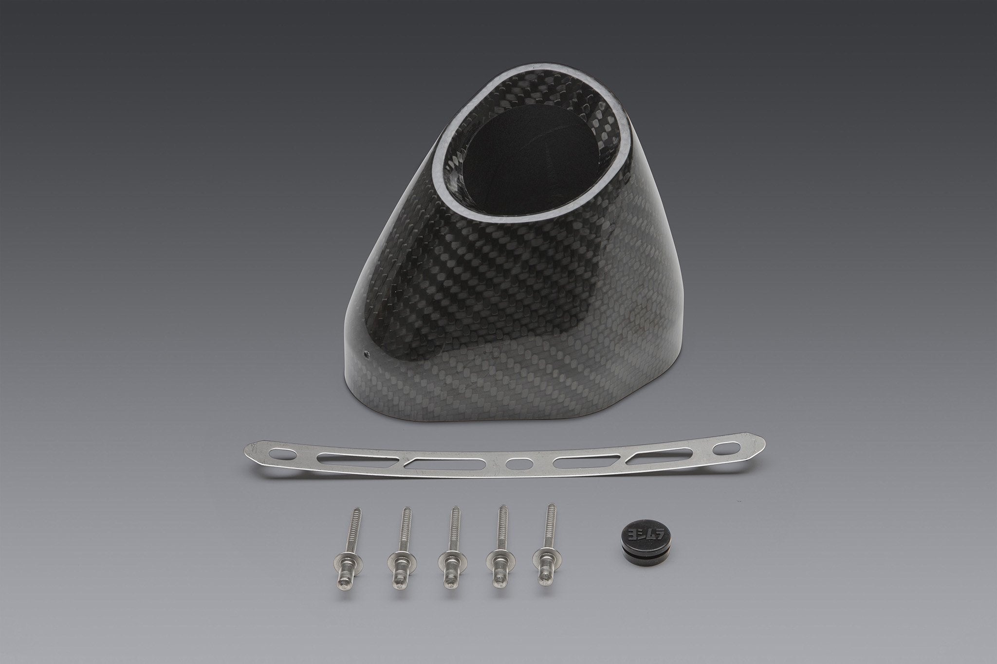 Yoshimura R-77 REPLACEMENT END CAP KIT SLASH-CUT RIGHT SIDE